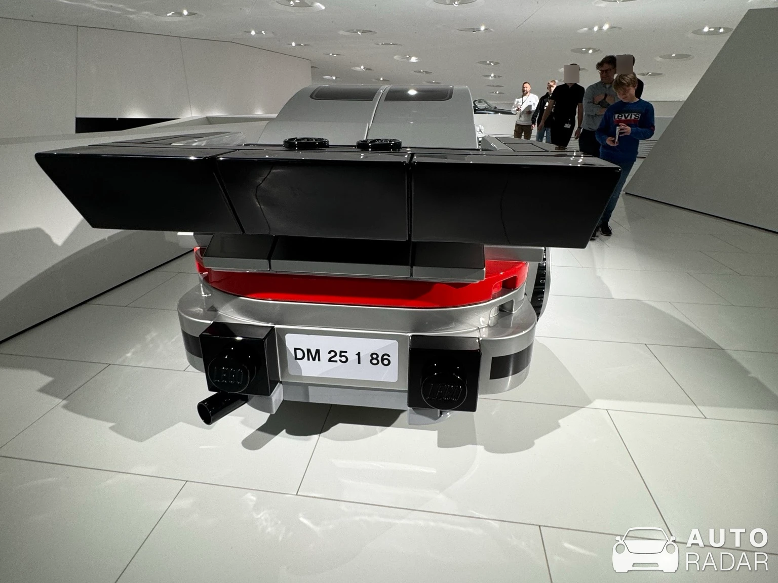 Porsche 930 Turbo Lego Big Brick spotted in Stuttgart