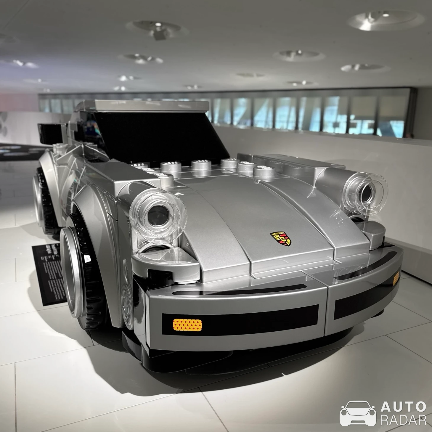 Porsche 930 Turbo Lego Big Brick spotted in Stuttgart, Deutschland