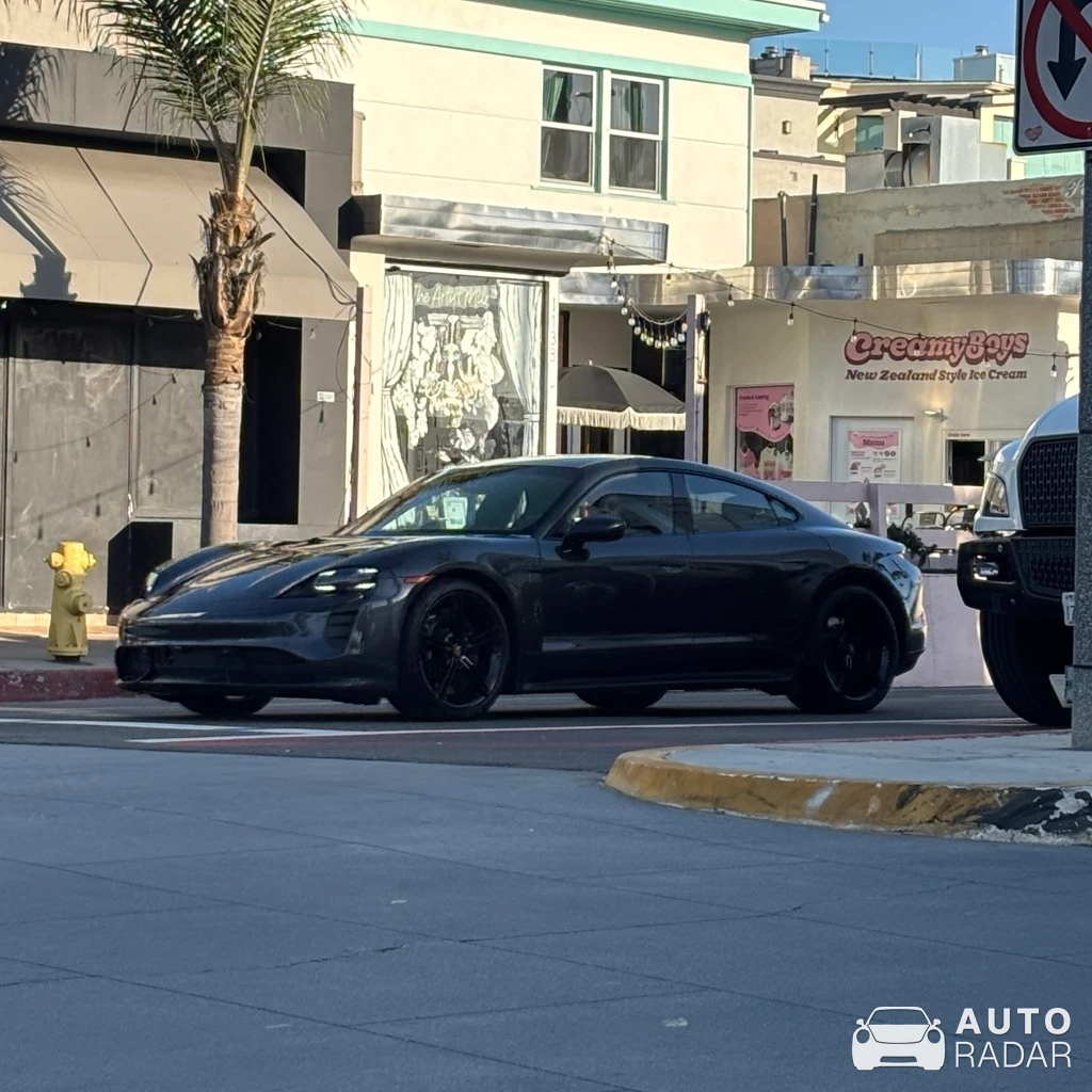 Porsche Taycan Turbo S spotted in Hermosa Beach, United States