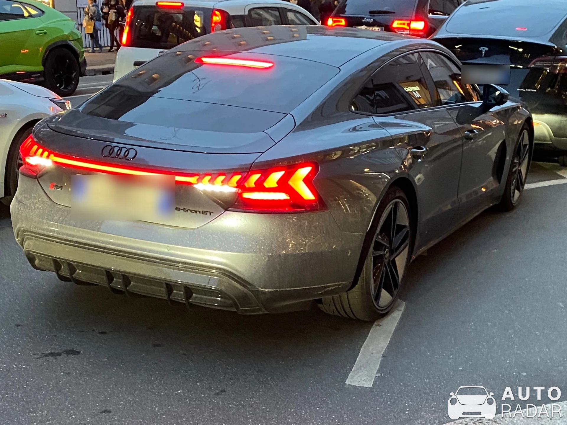 Audi RS E-Tron GT spotted in Milano, Italia