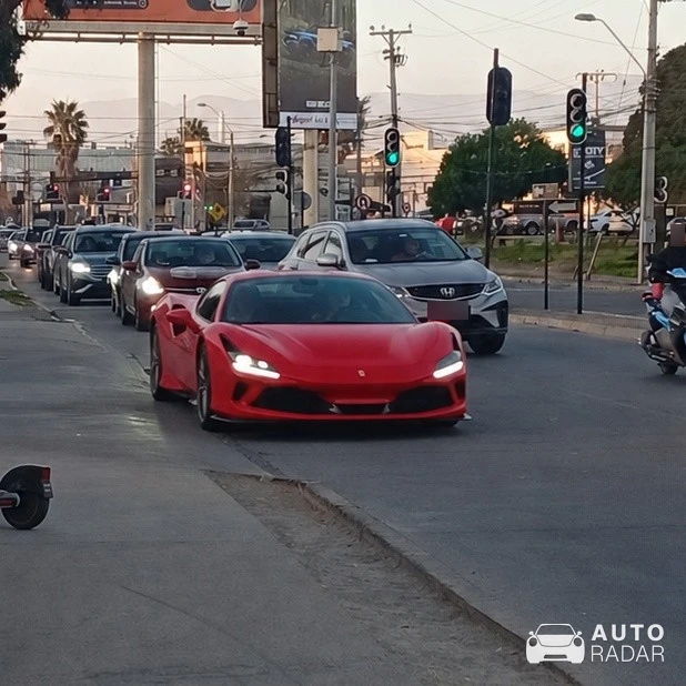 Ferrari F8 Tributo spotted in La Serena