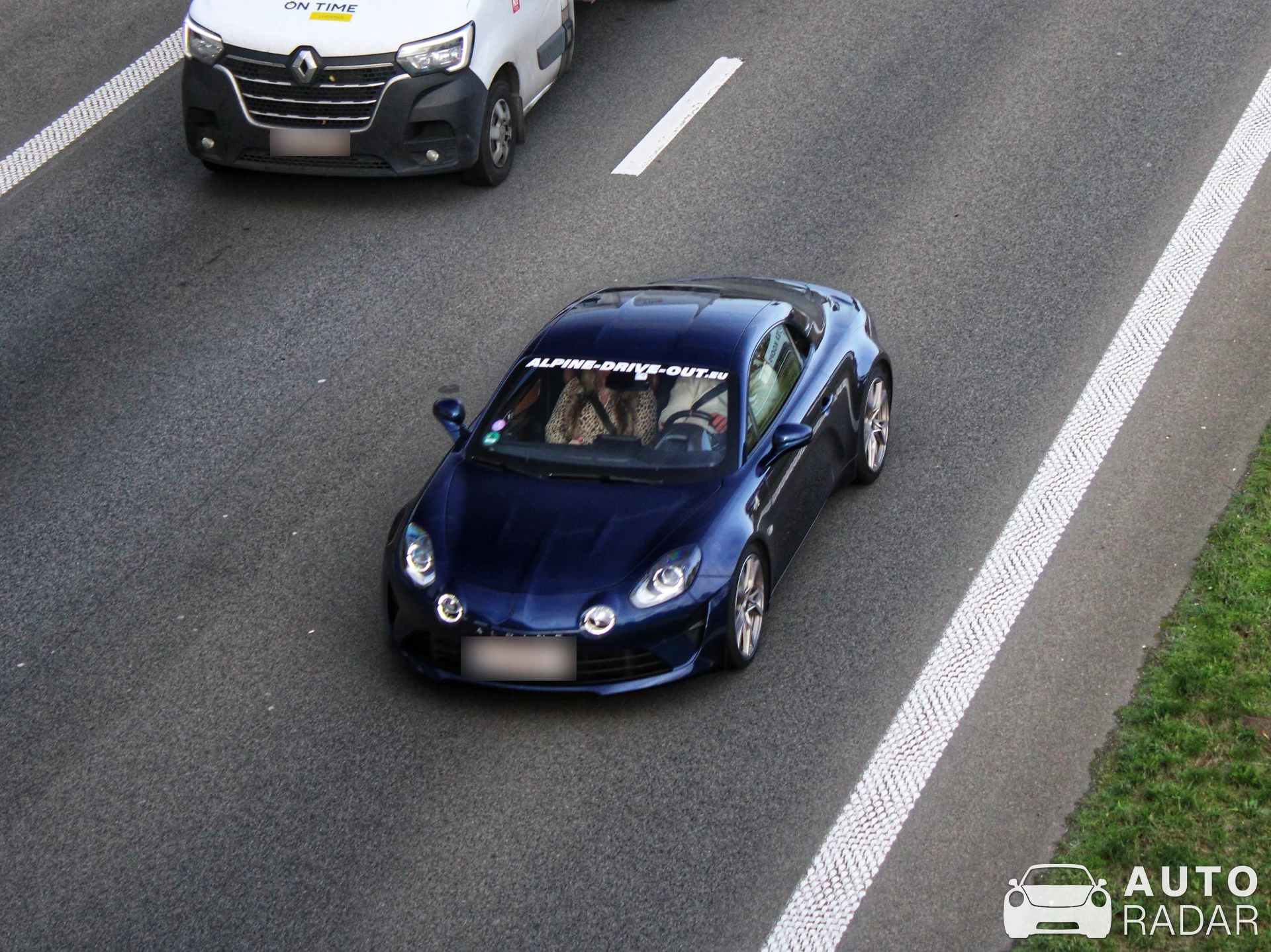 Alpine A110 Pure spotted in Brecht