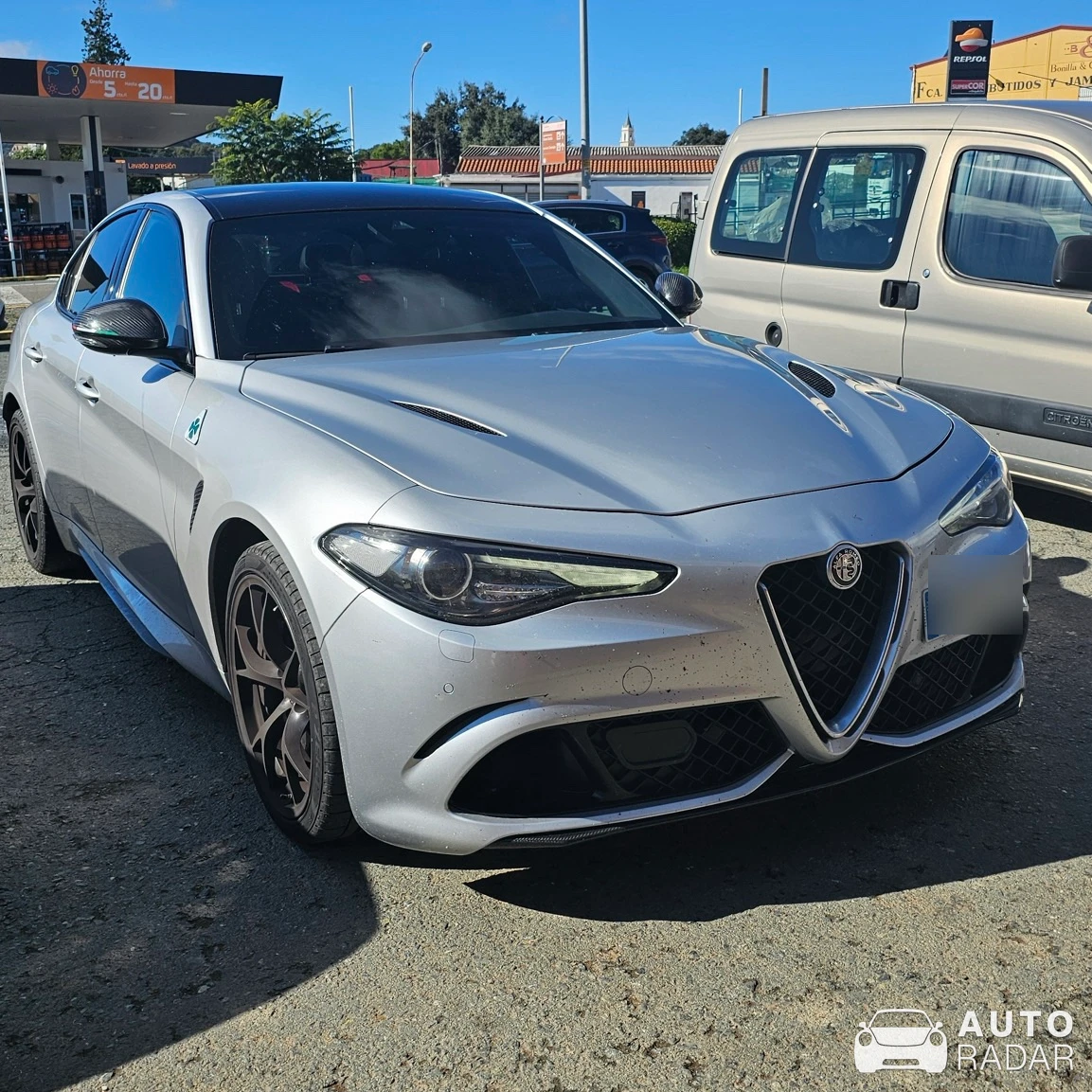 Alfa Romeo Giulia Quadrifoglio spotted in Santa Olalla del Cala, España