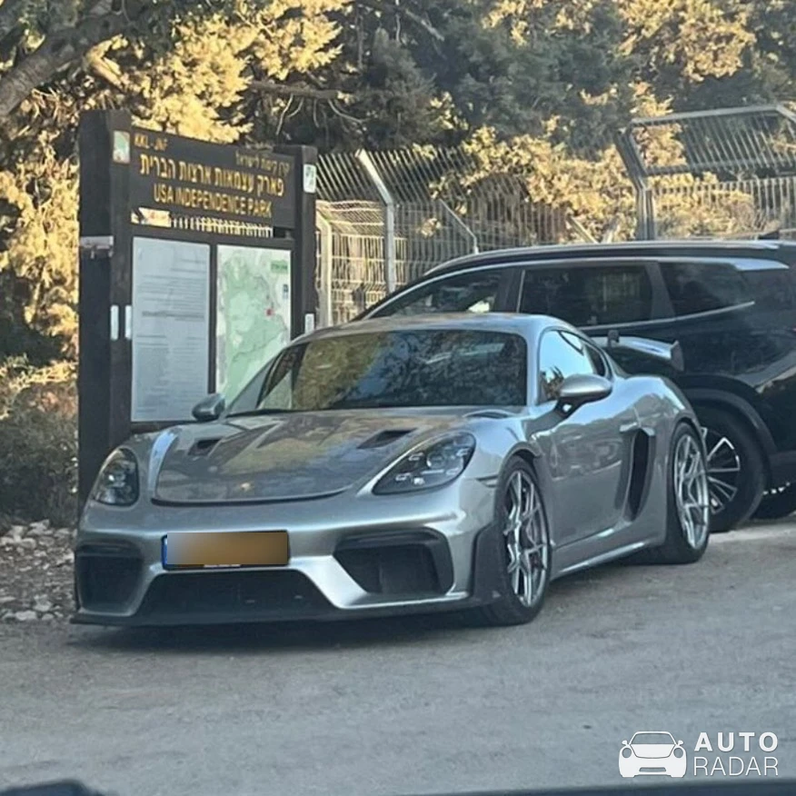 Porsche 718 Cayman GT4 RS spotted in Nes Harim, Israel