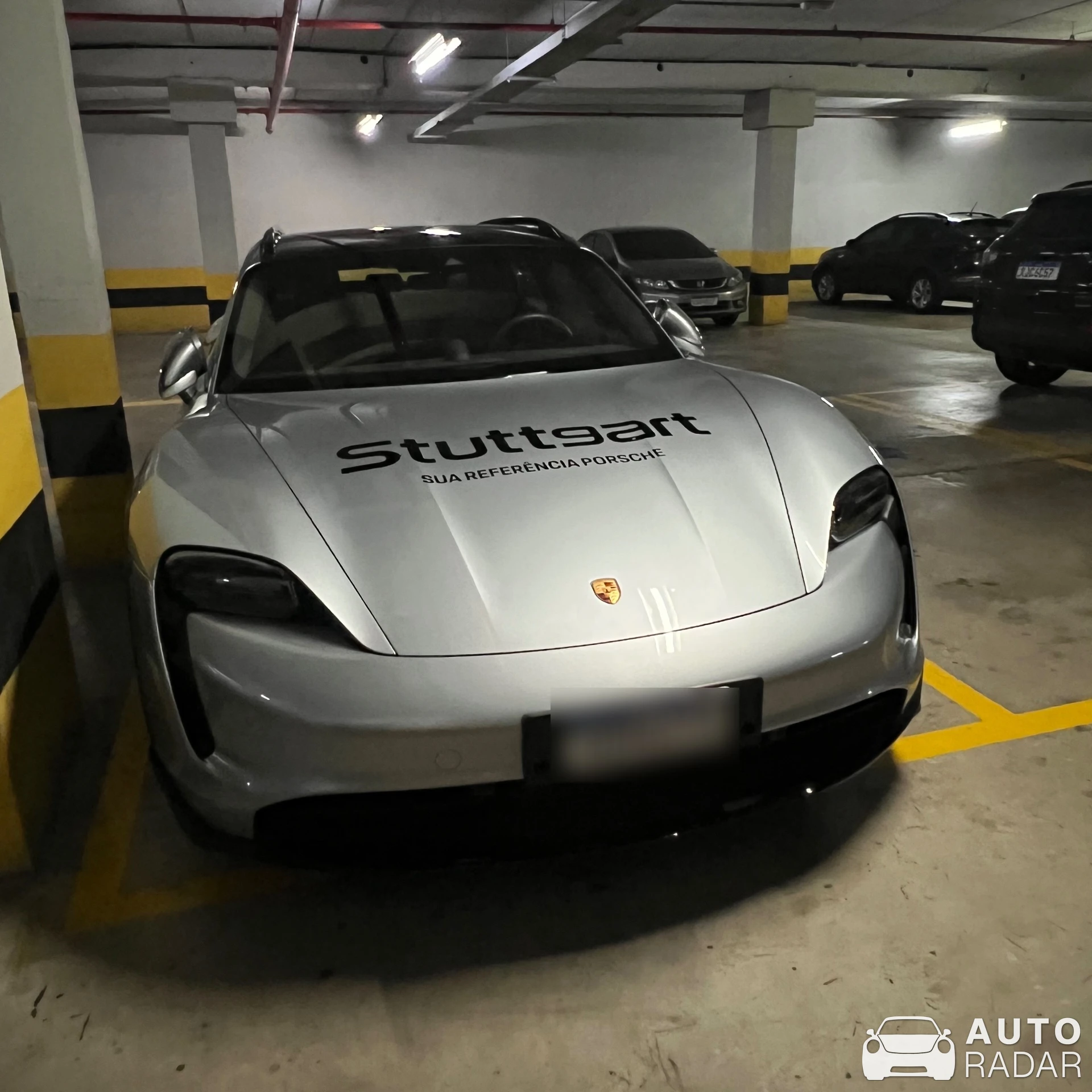 Porsche Taycan 4S spotted in Barra da Tijuca, Brazil
