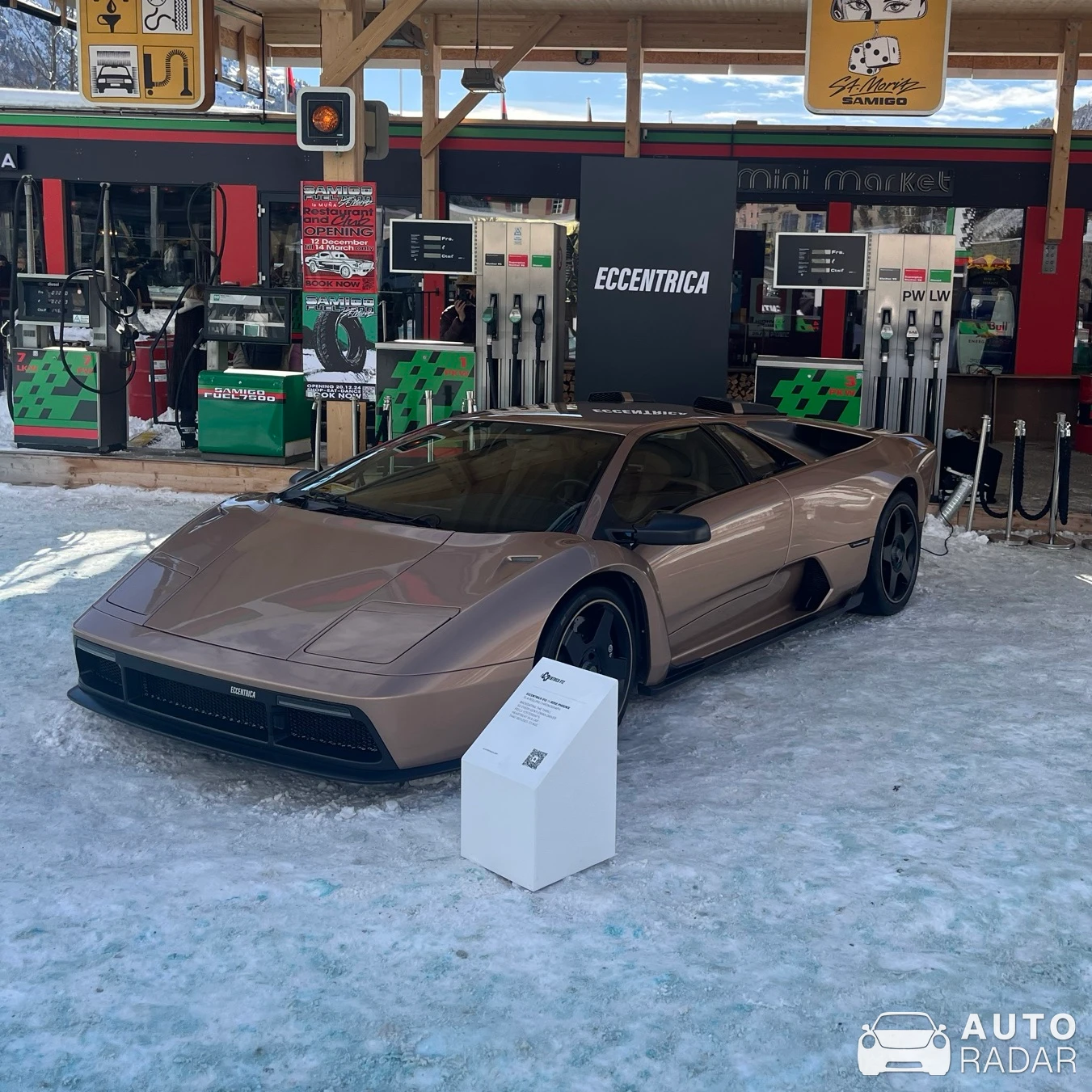 Eccentrica V12 spotted in Sankt Moritz