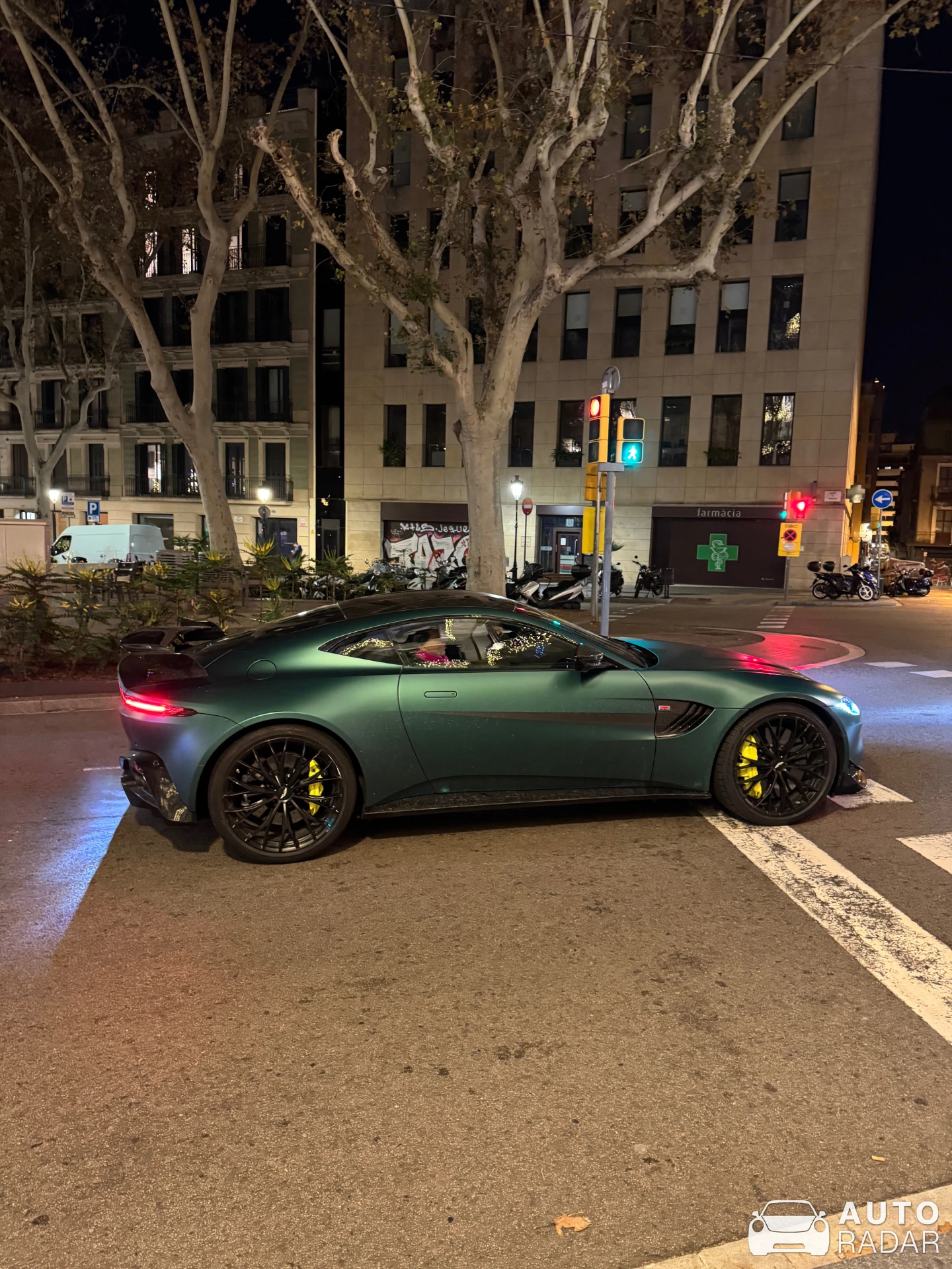 Aston Martin V8 Vantage Formula 1 Edition spotted in Barcelona, España
