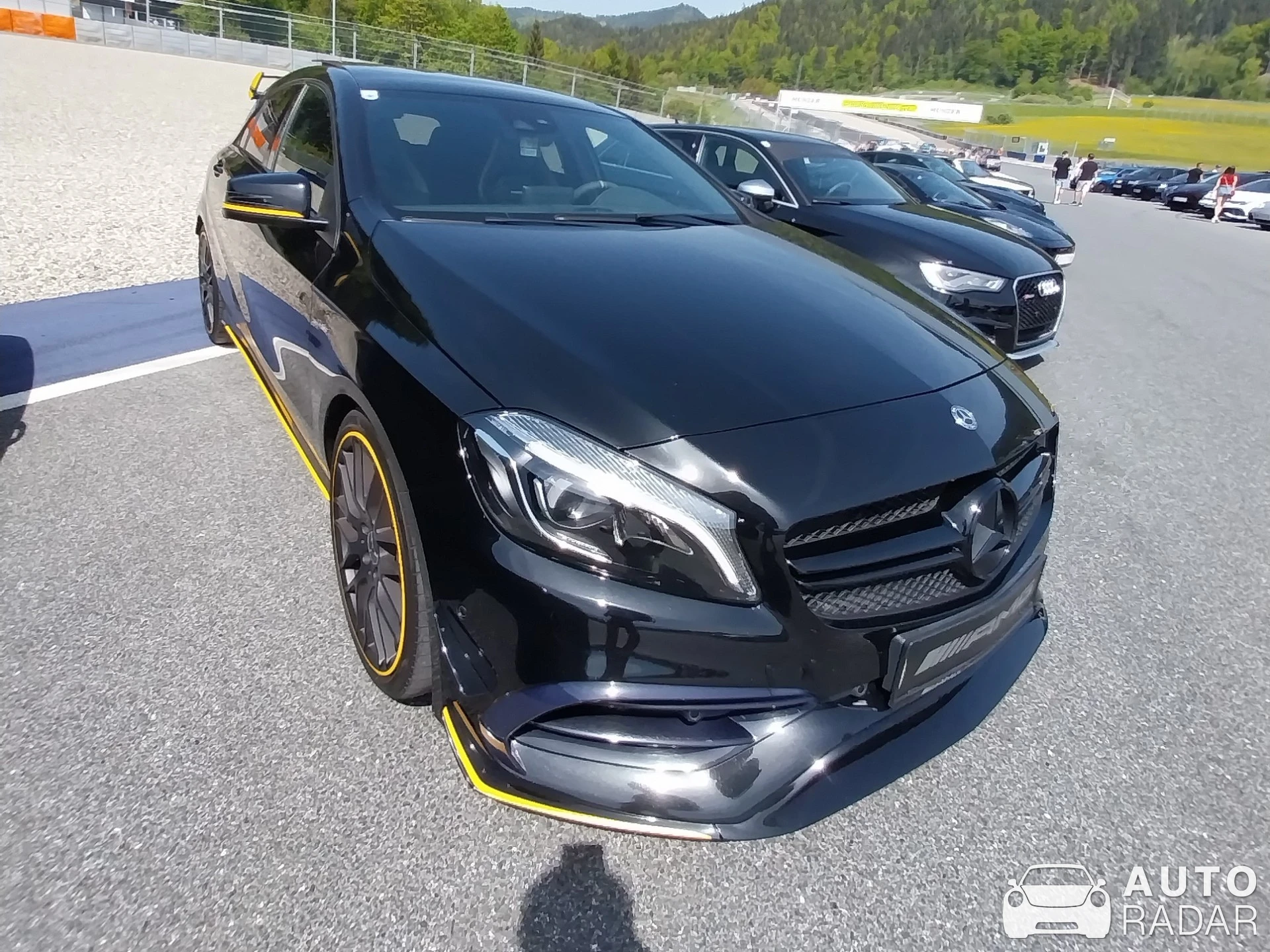 Mercedes-AMG A 45 W176 Yellow Night Edition spotted in Spielberg