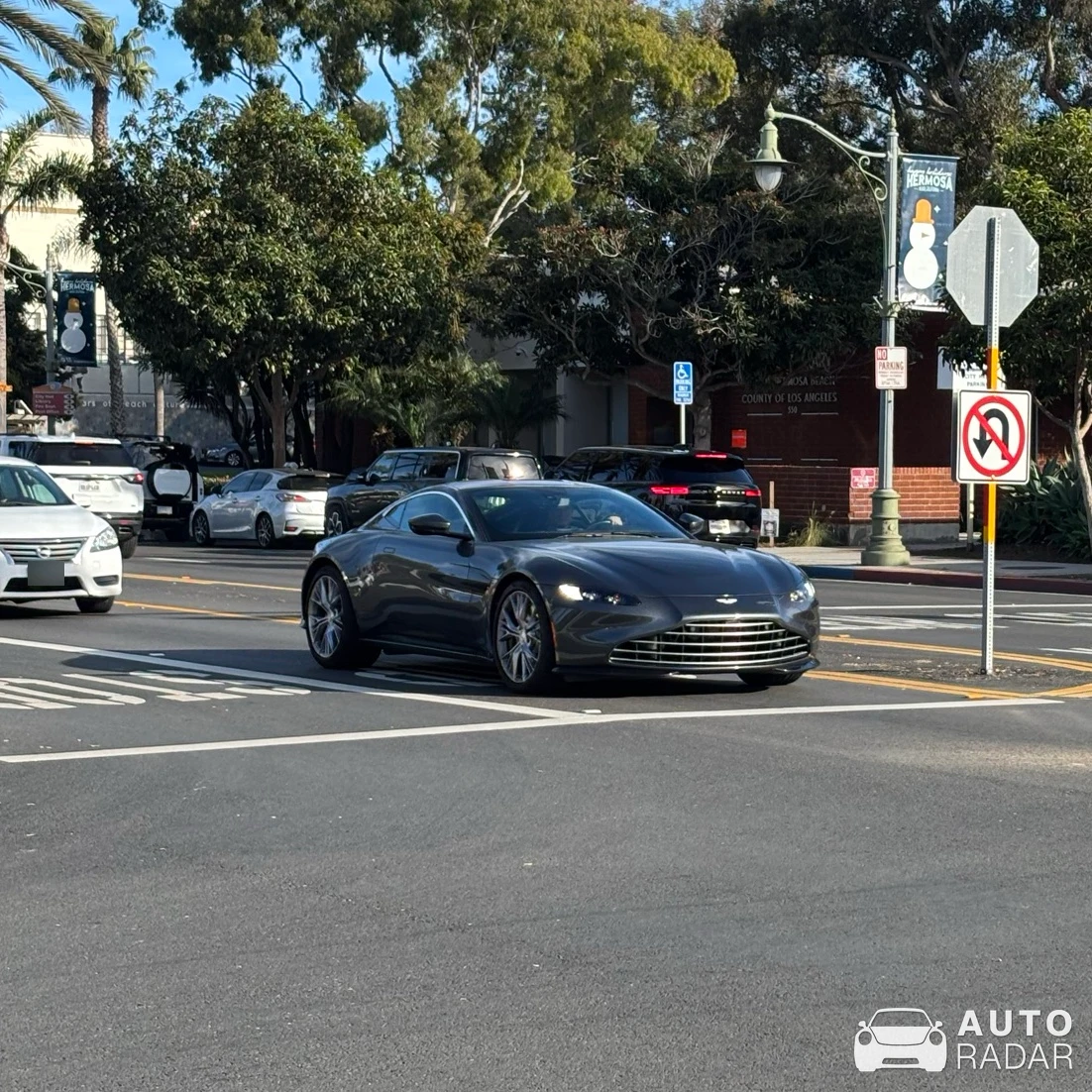 Aston Martin V8 Vantage spotted in Hermosa Beach, United States