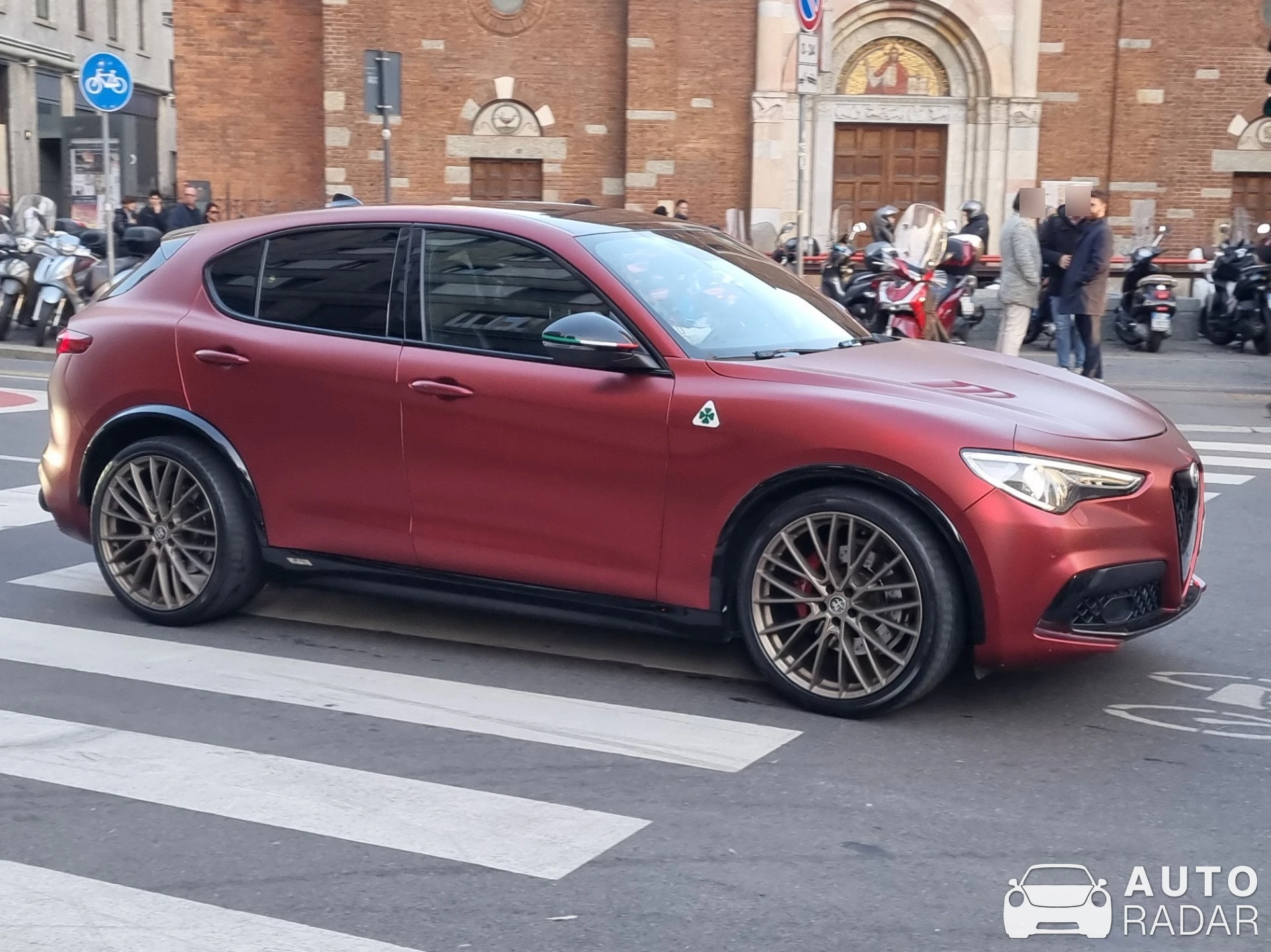 Alfa Romeo Stelvio Quadrifoglio spotted in Milano, Italia