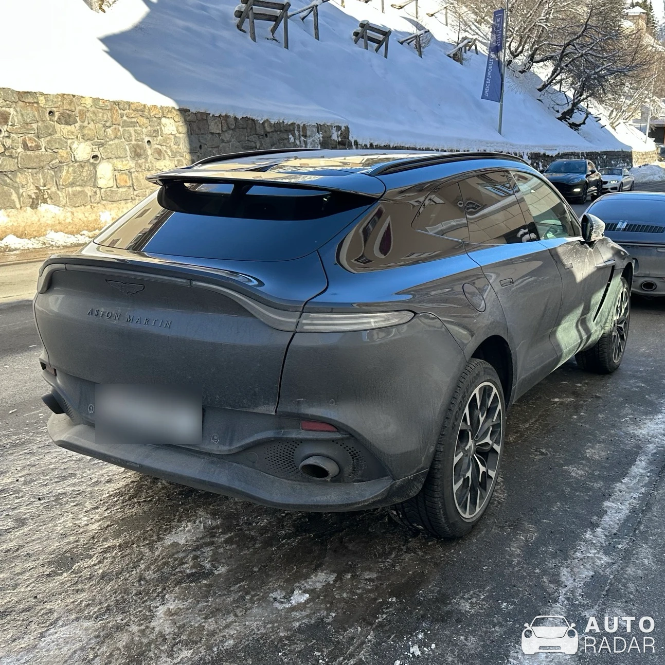 Aston Martin DBX spotted in Sankt Moritz, Schweiz