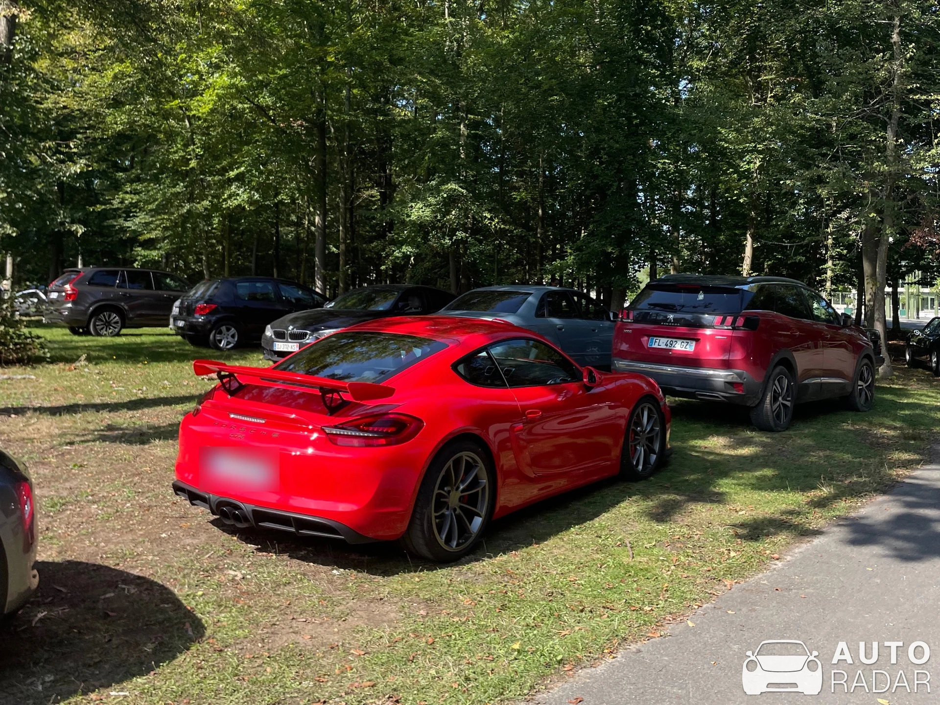 Porsche 981 Cayman GT4 spotted in Chantilly, France