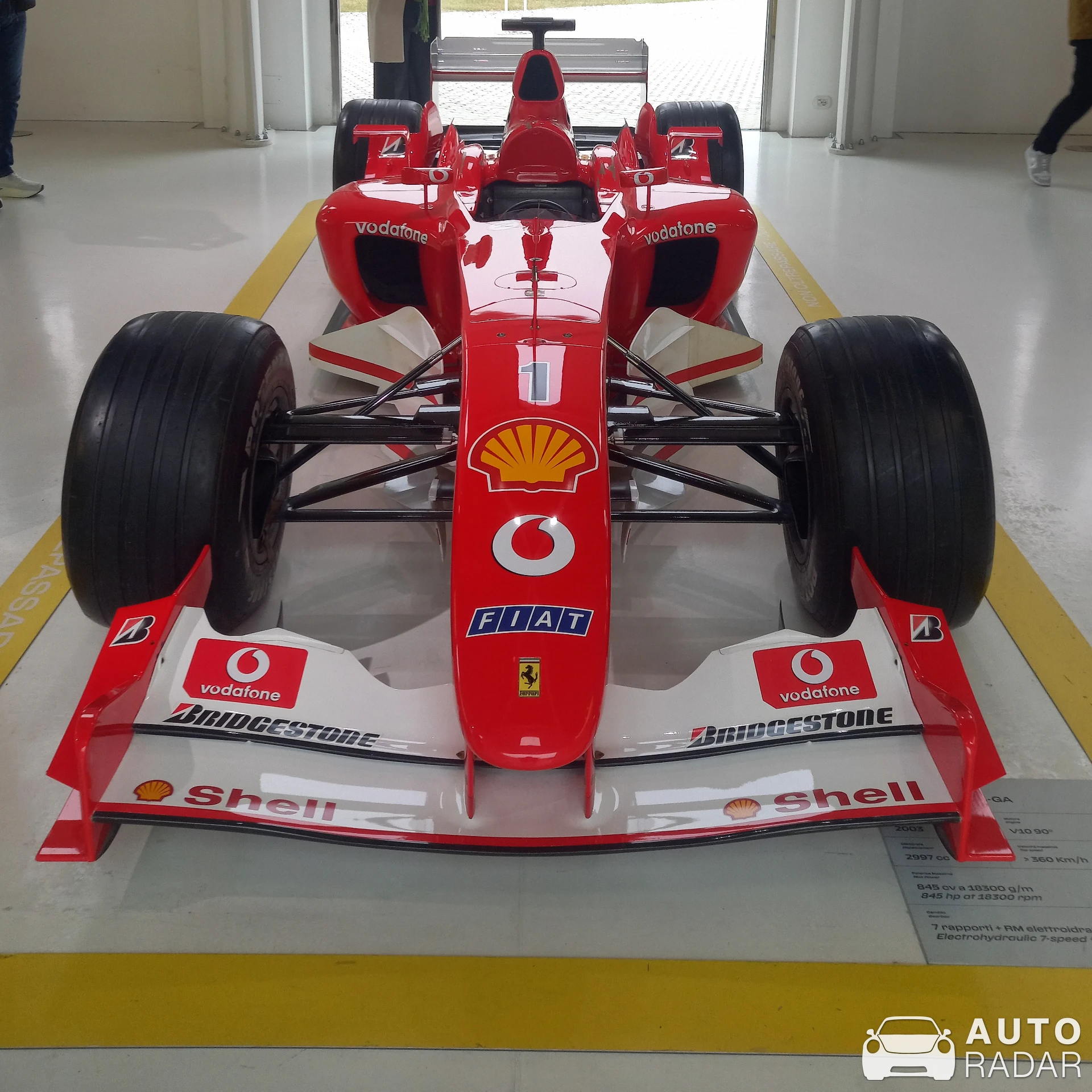 Ferrari F2002 spotted in Modena, Italy