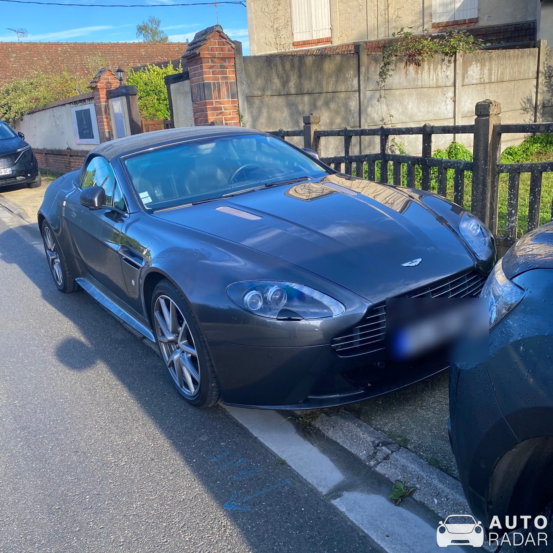 Aston Martin V8 Vantage S spotted in Brinon-sur-Sauldre, France
