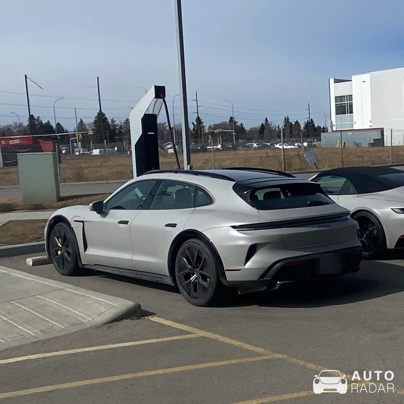Porsche Taycan Turbo S Cross Turismo spotted in Calgary
