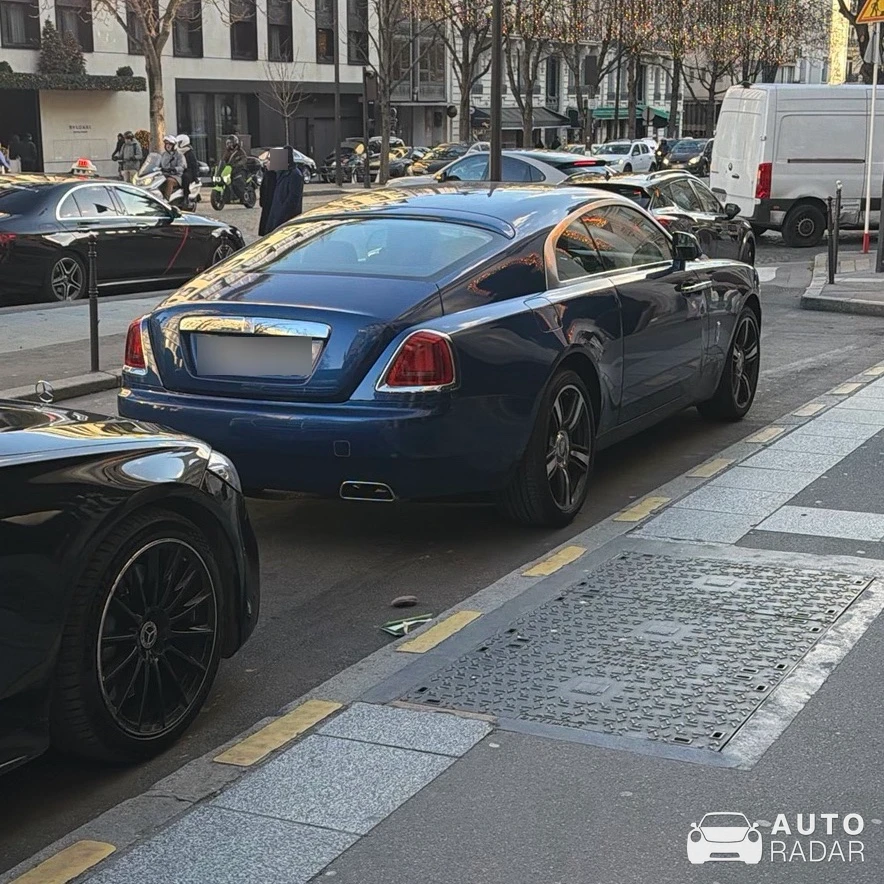 Rolls-Royce Wraith spotted in Paris, France