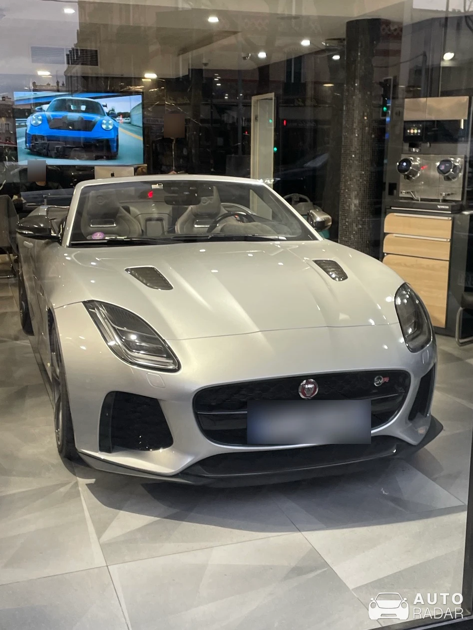 Jaguar F-Type SVR Convertible spotted in Boulogne-Billancourt