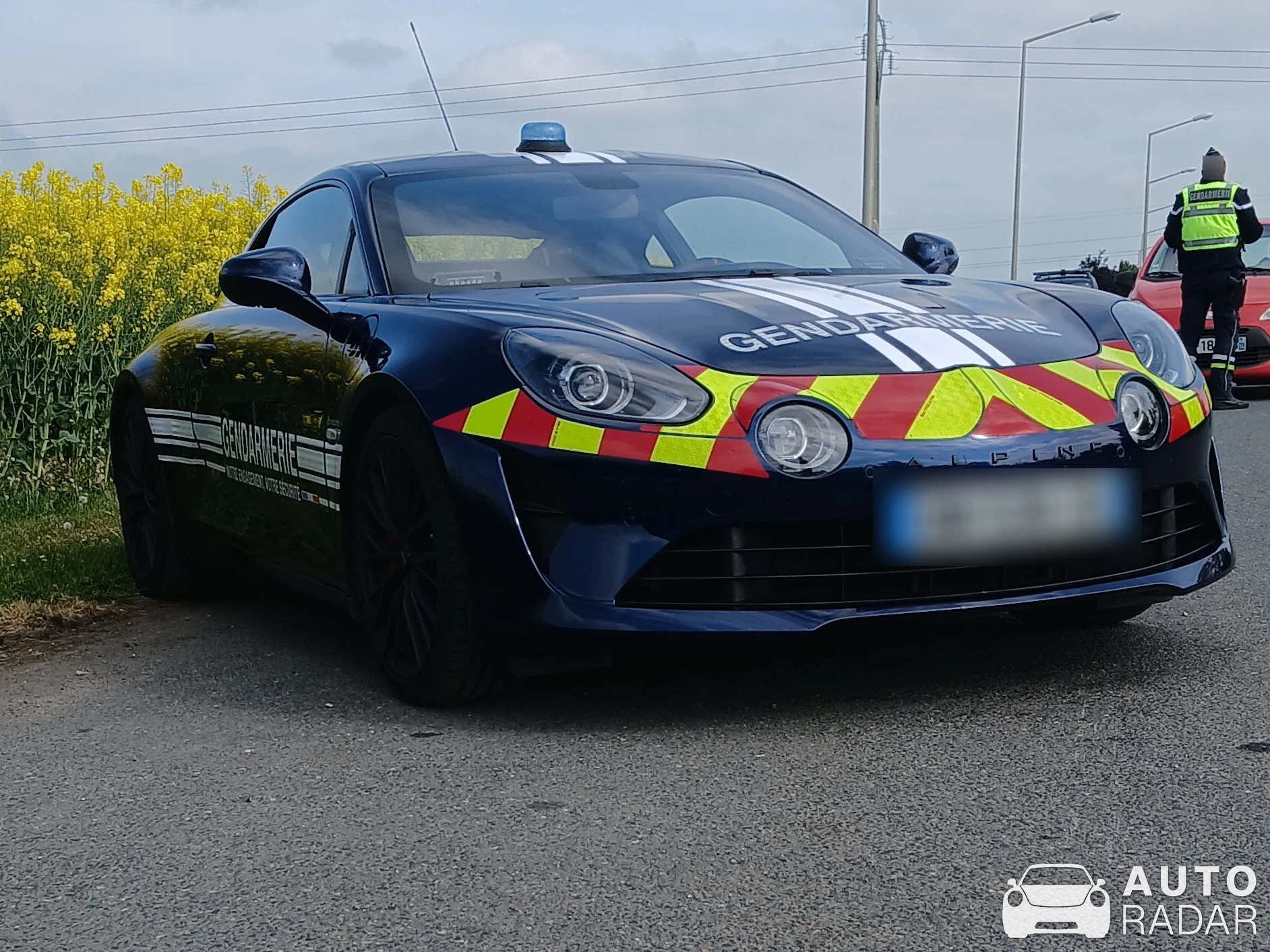 Alpine A110 S 2022 Gendarmerie Nationale spotted in Cagny
