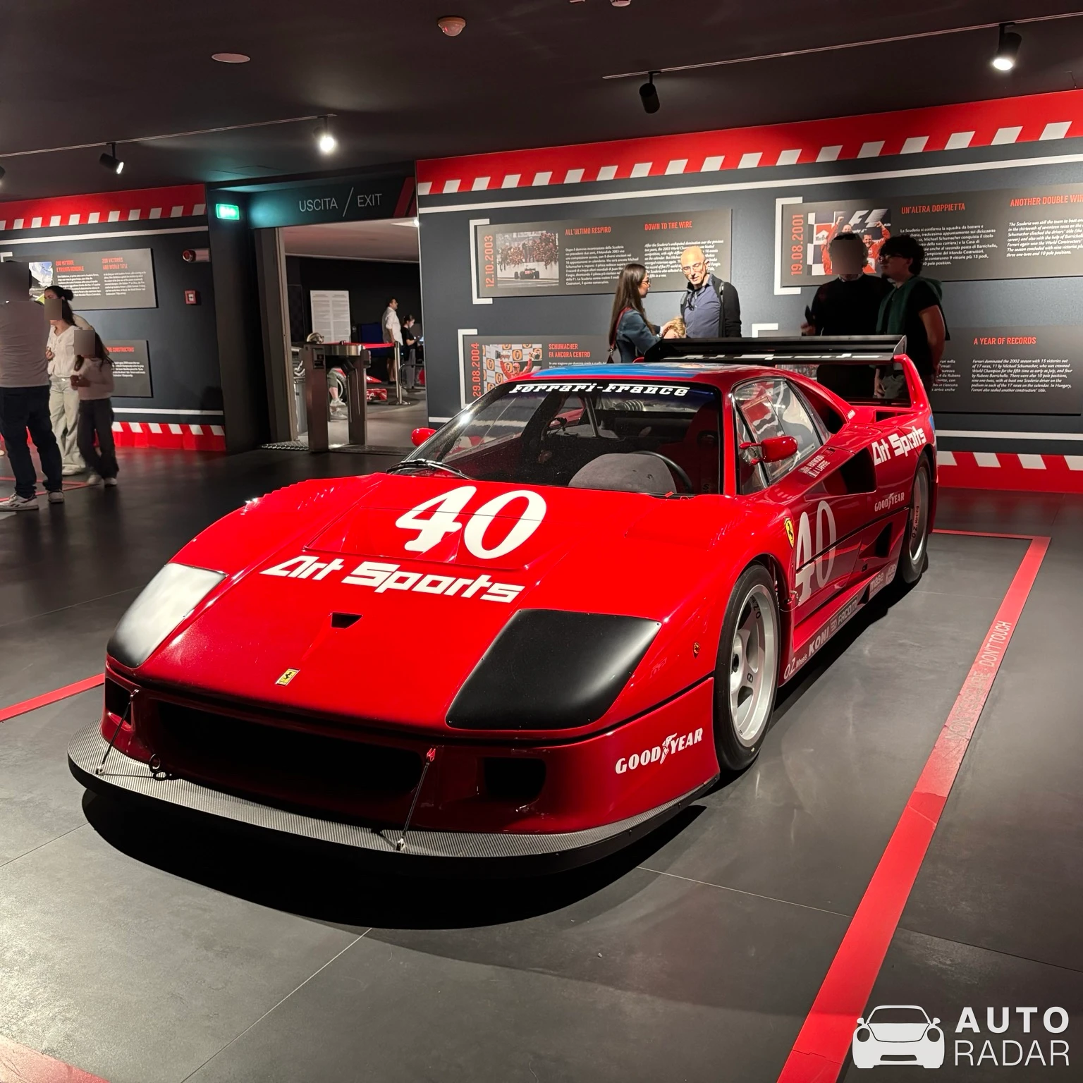 Ferrari F40 LM Michelotto spotted in Maranello