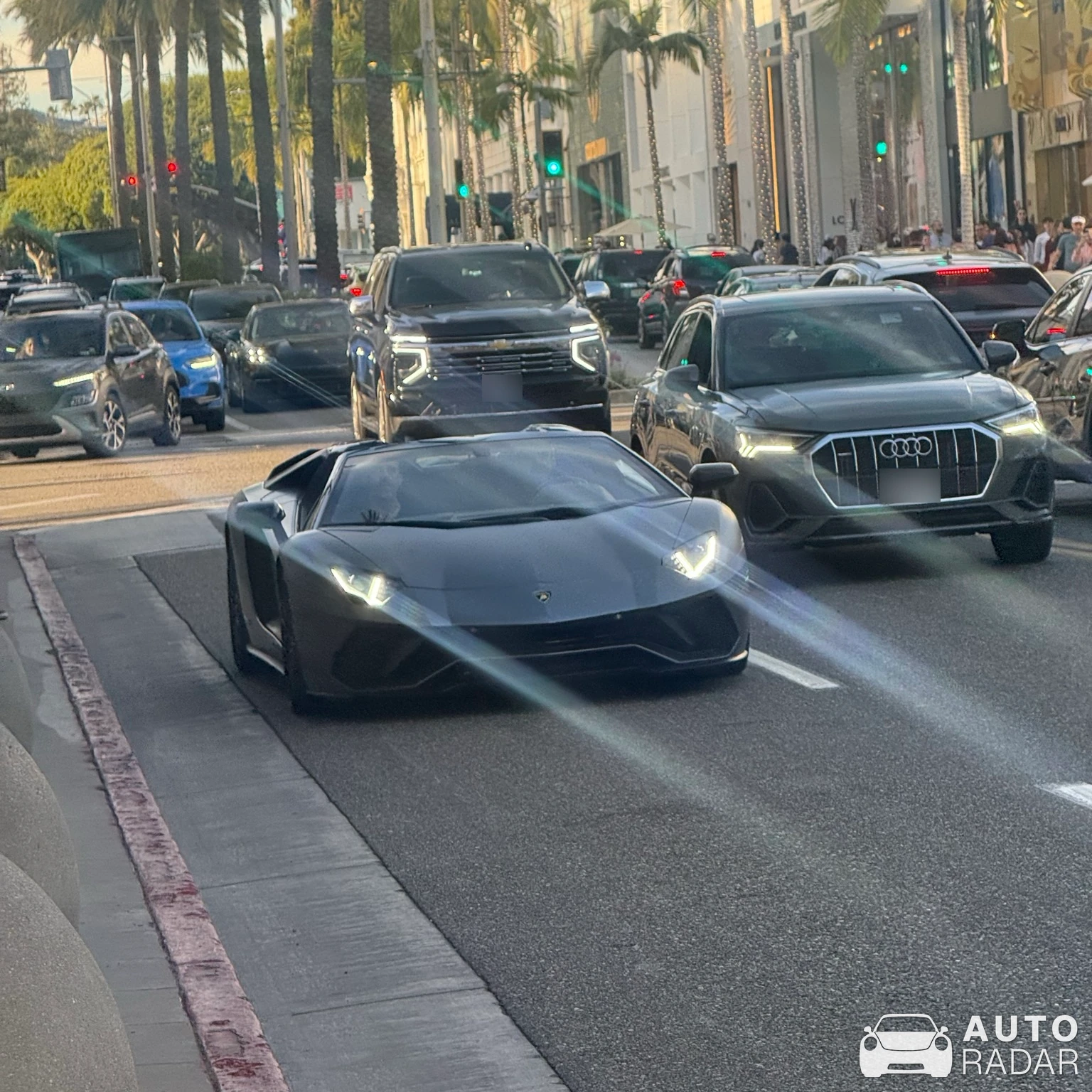 Lamborghini Aventador S LP740-4 Roadster spotted in Beverly Hills, United States