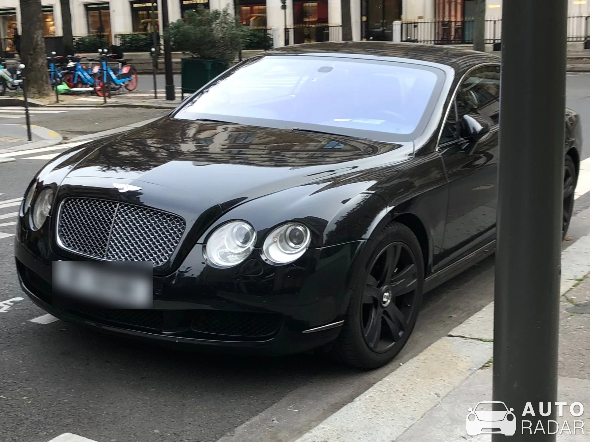 Bentley Continental GT spotted in Paris, France