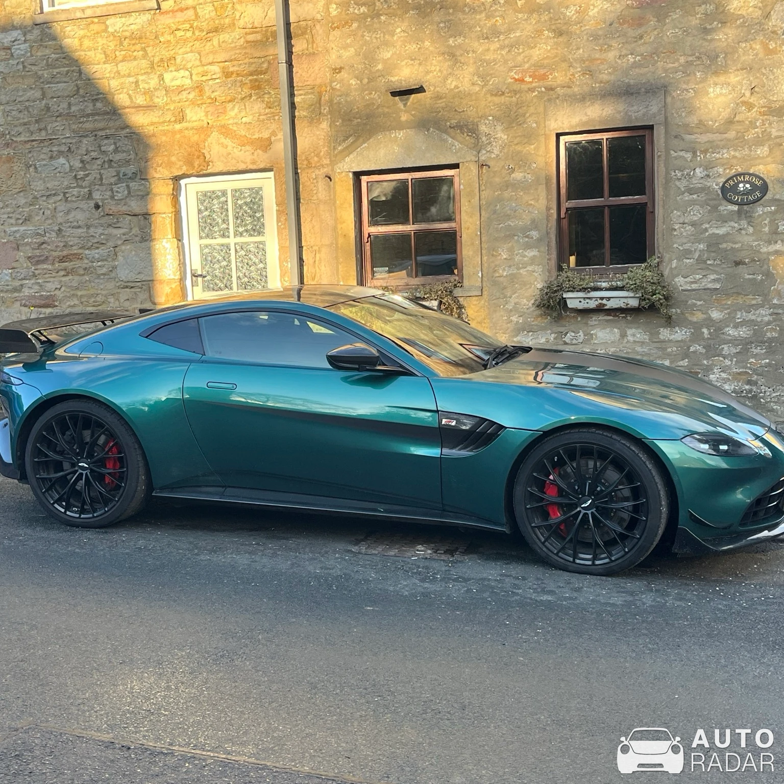 Aston Martin V8 Vantage Formula 1 Edition spotted in Wray, United Kingdom