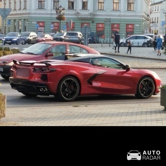 Chevrolet Corvette C8 Stingray Convertible spotted in Prague, Czechia