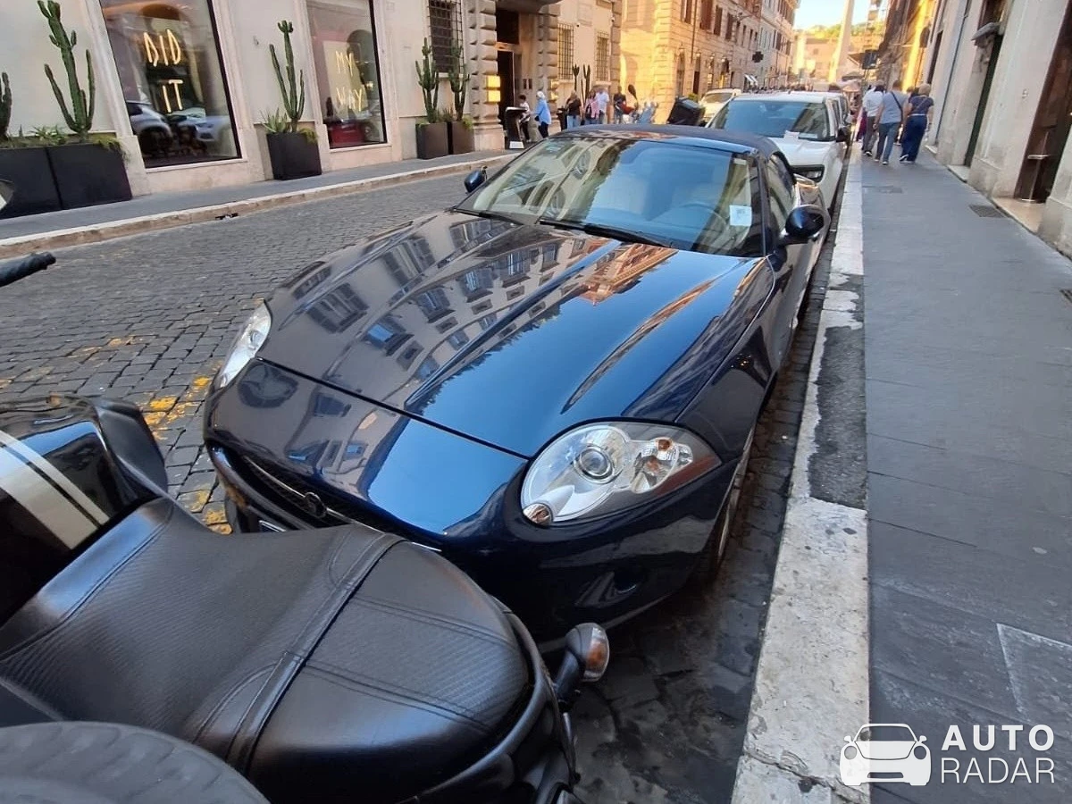 Jaguar XK Convertible spotted in Roma, Italy