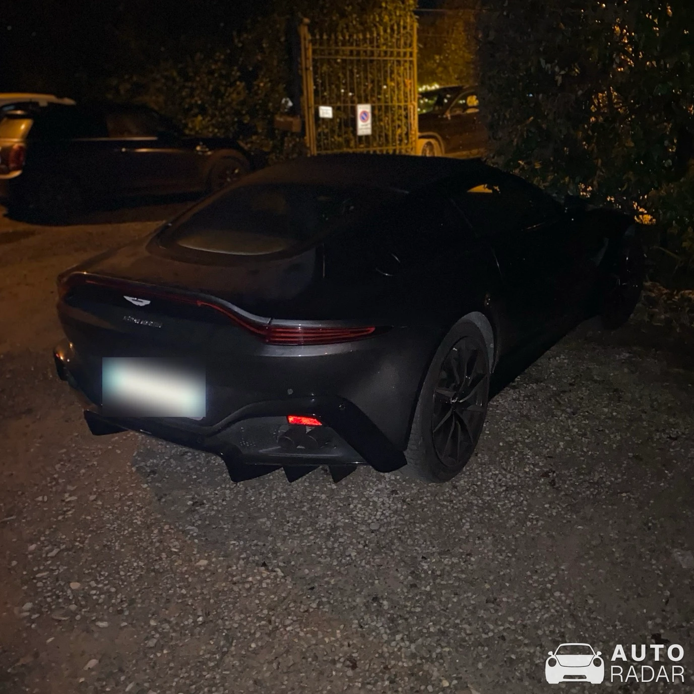 Aston Martin V8 Vantage spotted in Villa Carbognani, Italia