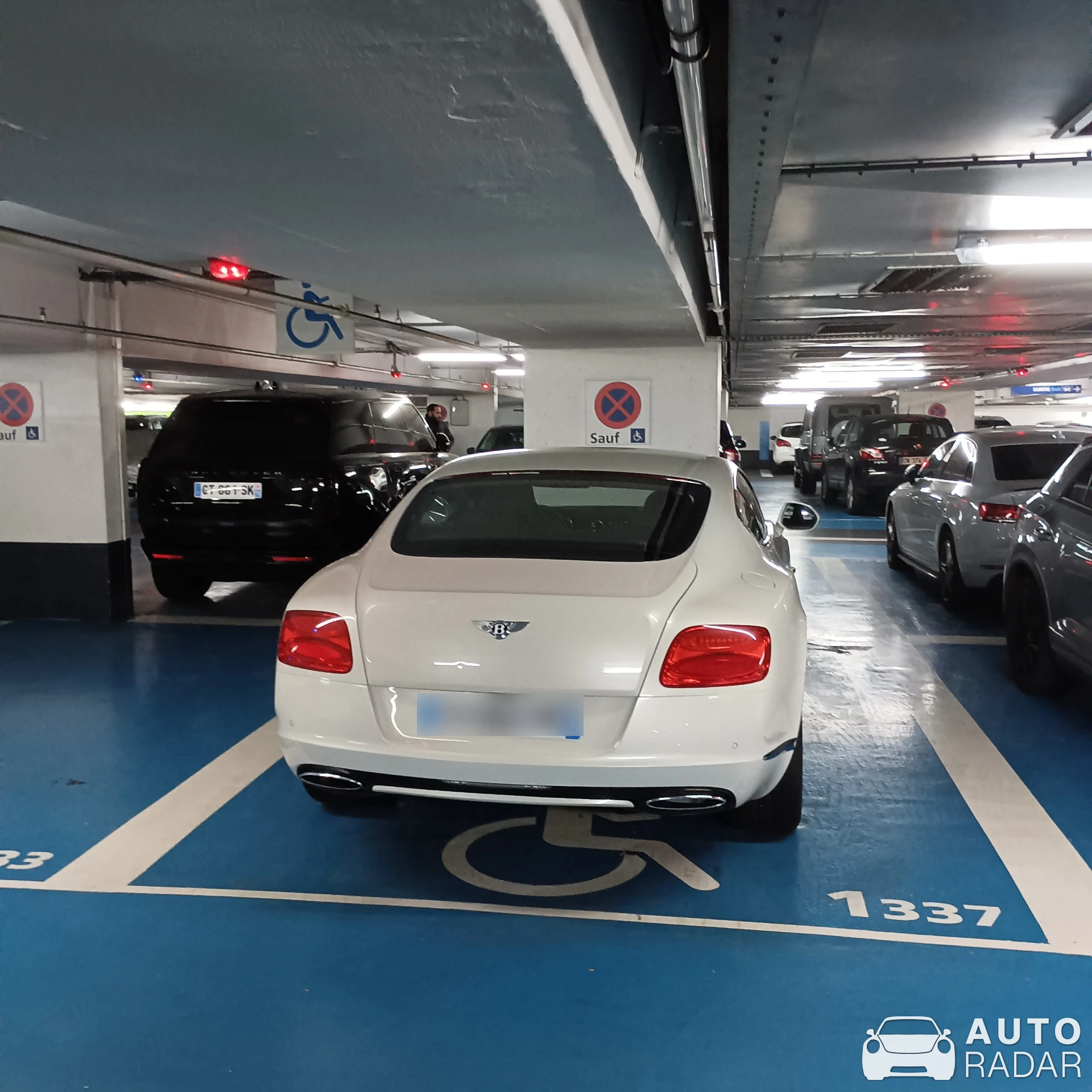 Bentley Continental GT spotted in Paris, France