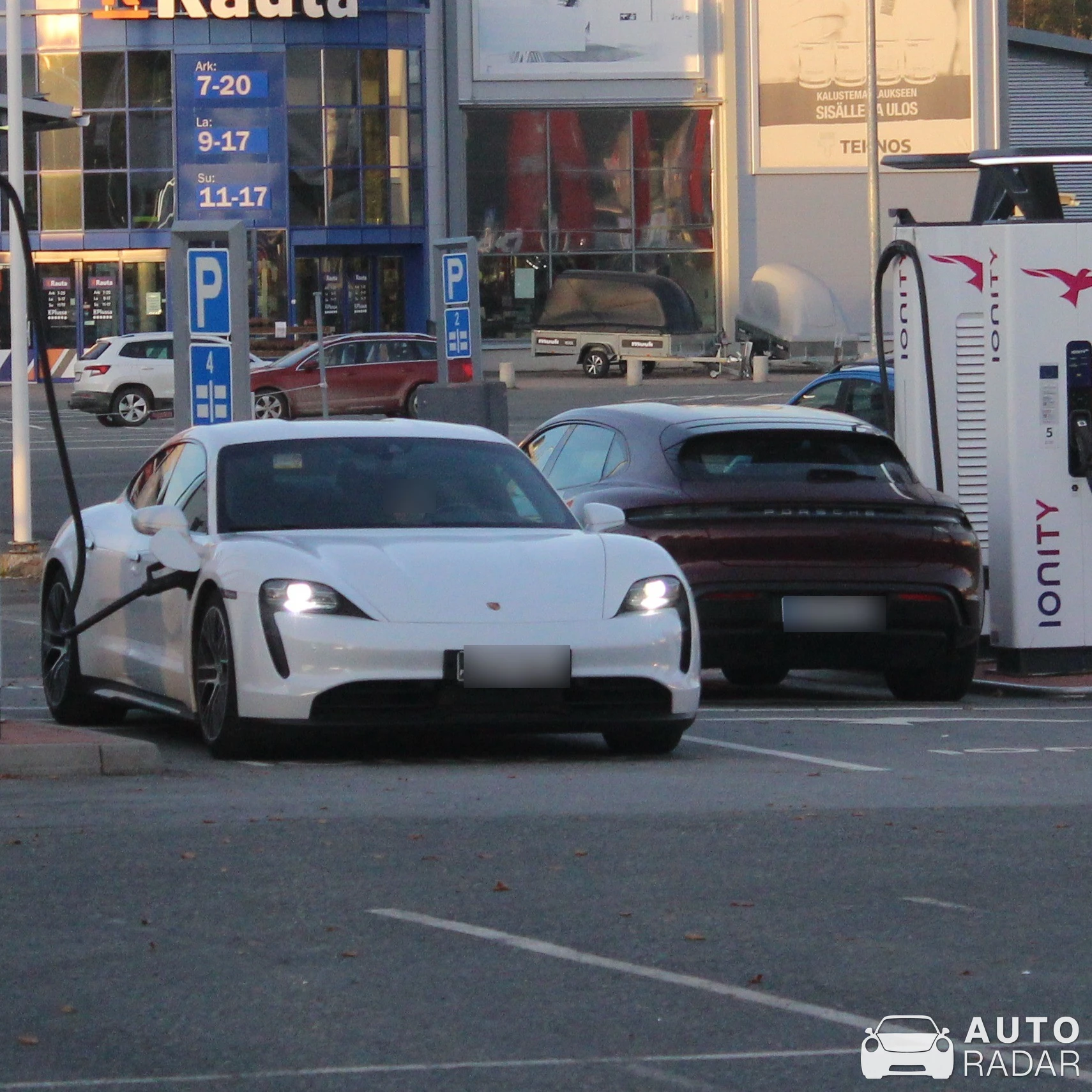 Porsche Taycan 4S spotted in Hämeenlinna, Finland