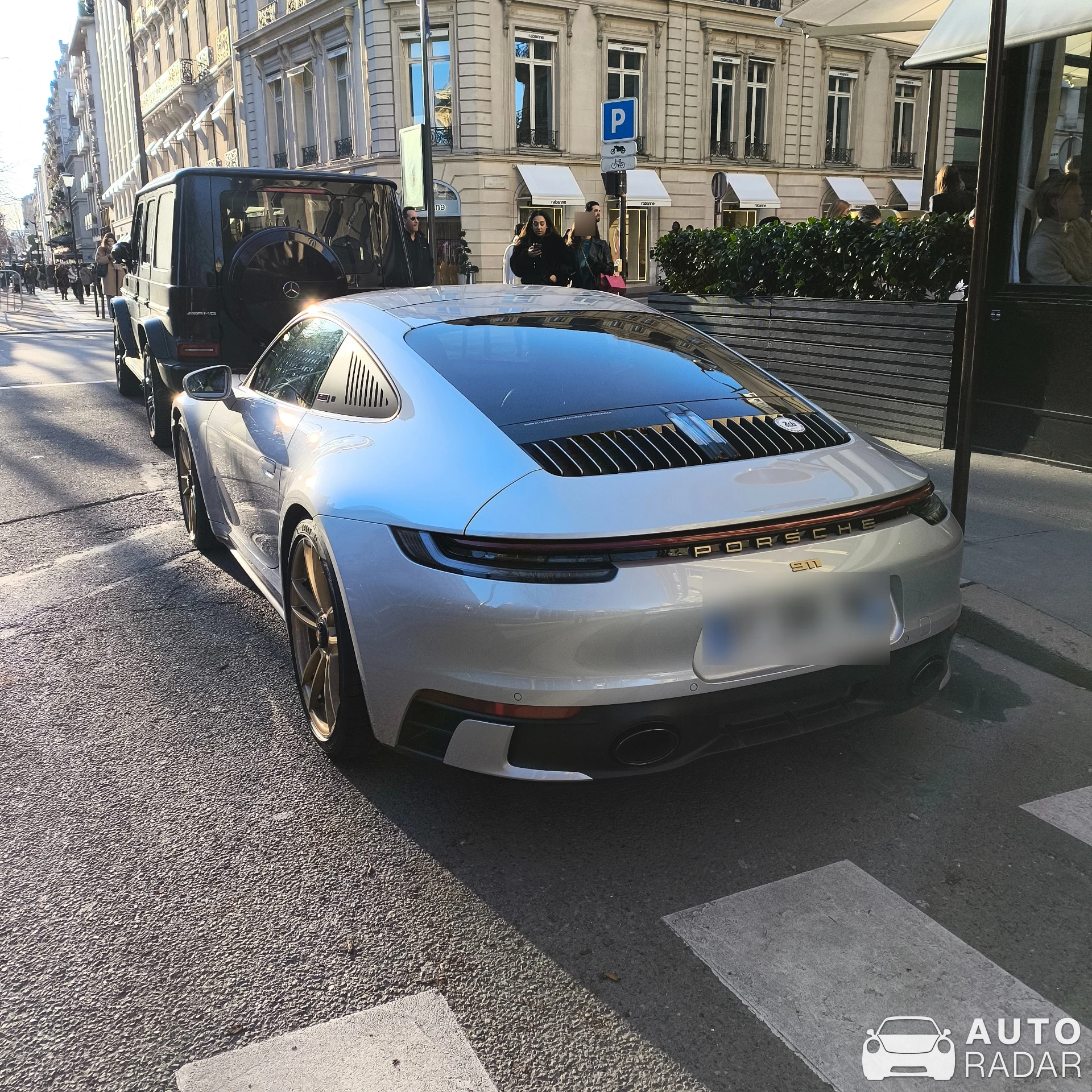 Porsche 992 Carrera GTS Le Mans Centenaire Edition spotted in Paris