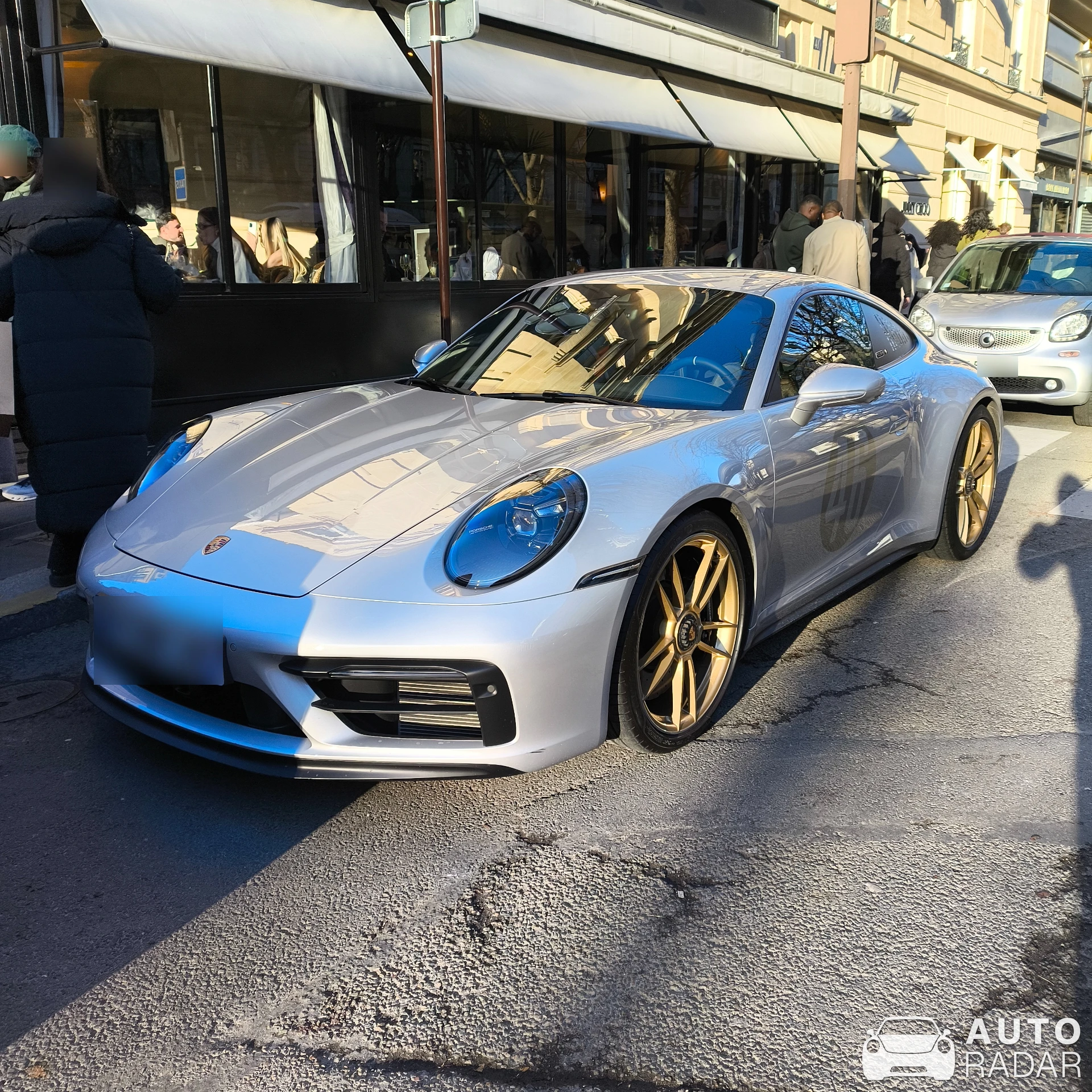 Porsche 992 Carrera GTS Le Mans Centenaire Edition spotted in Paris, France
