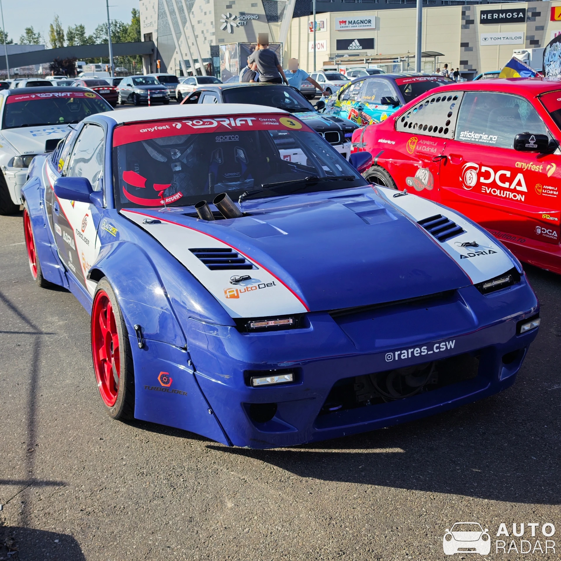 Nissan 180SX Rocket Bunny spotted in Blejoi