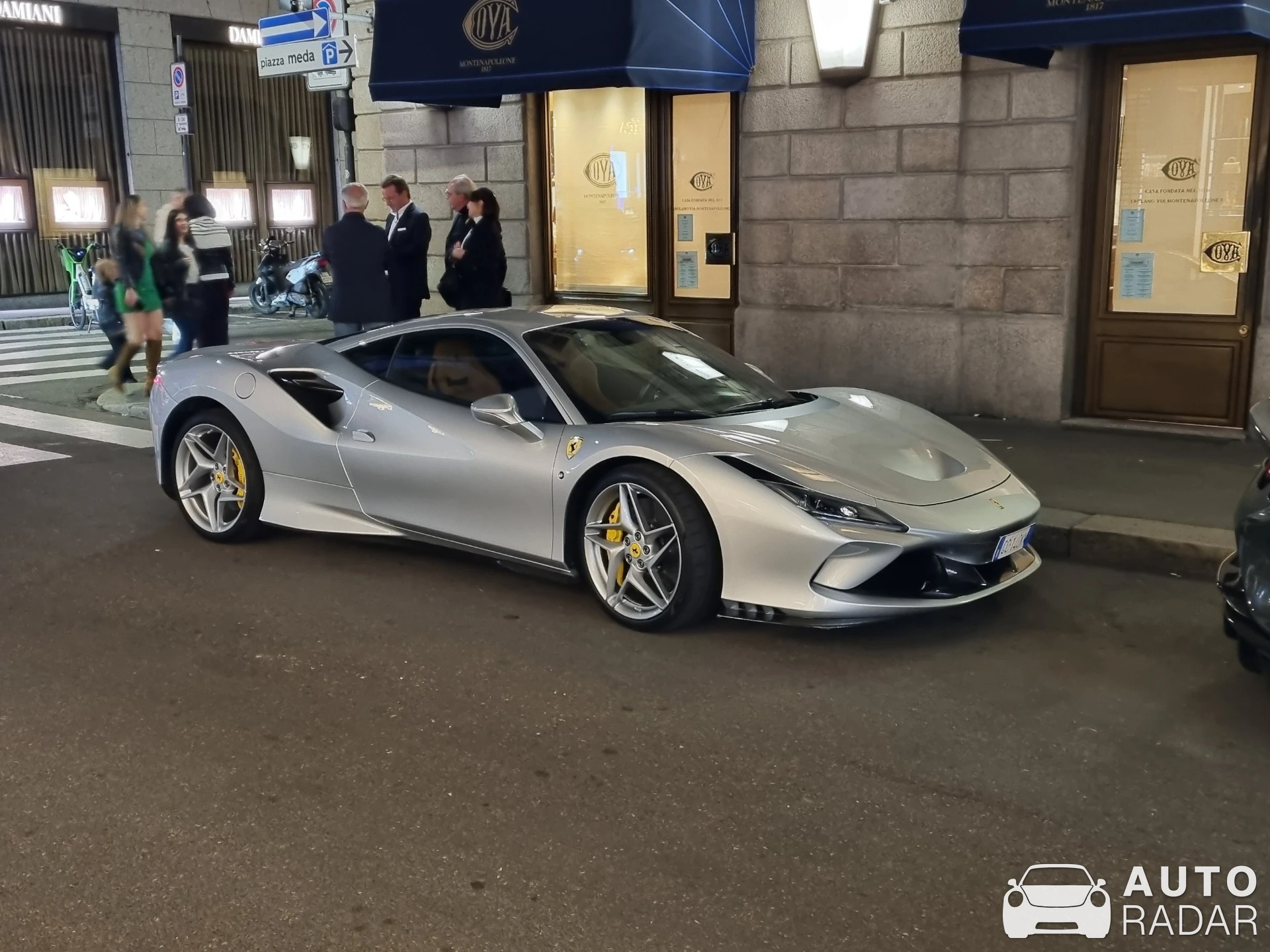 Ferrari F8 Tributo spotted in Milano, Italia