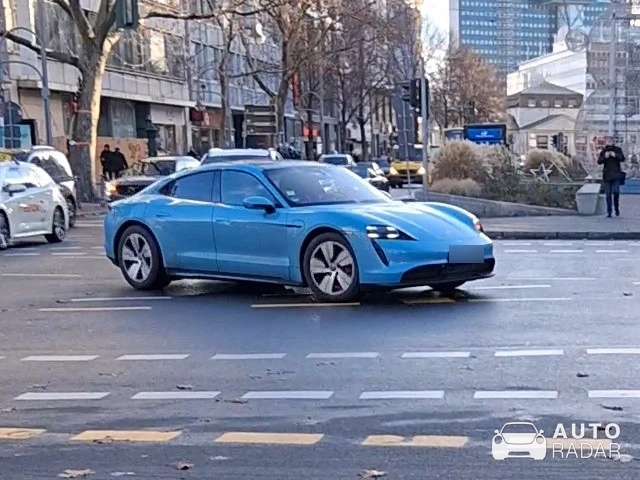 Porsche Taycan spotted in Berlin, Germany