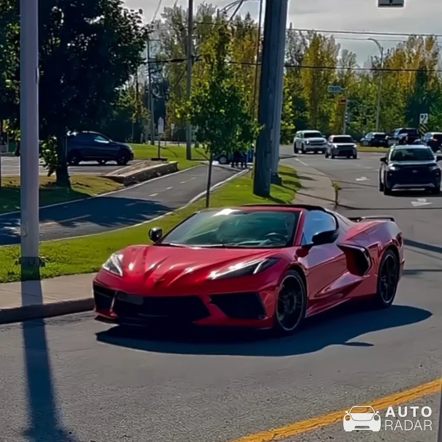 Chevrolet Corvette C8 spotted in Charlemagne, Canada