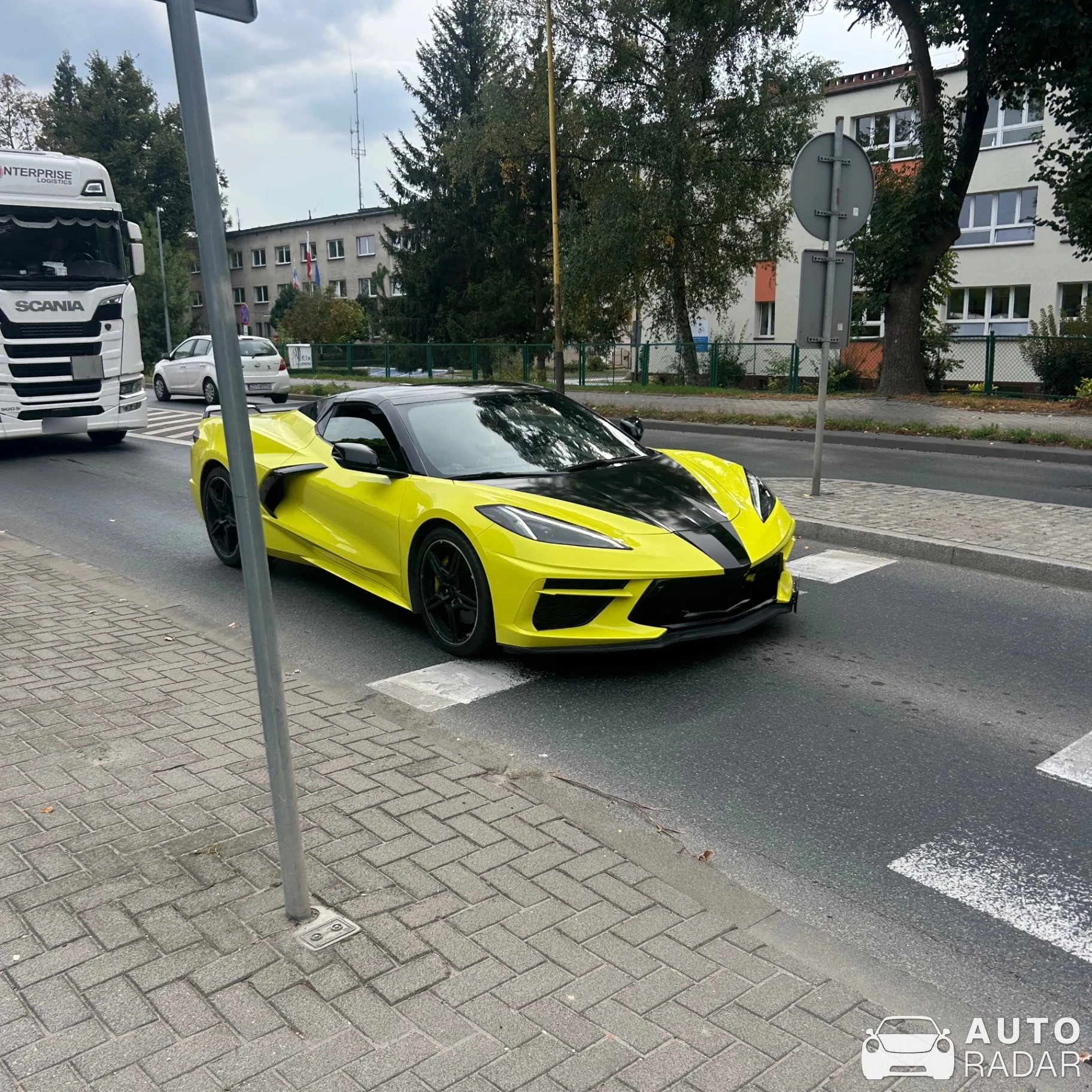 Chevrolet Corvette C8 spotted in Pyrzyce, Poland