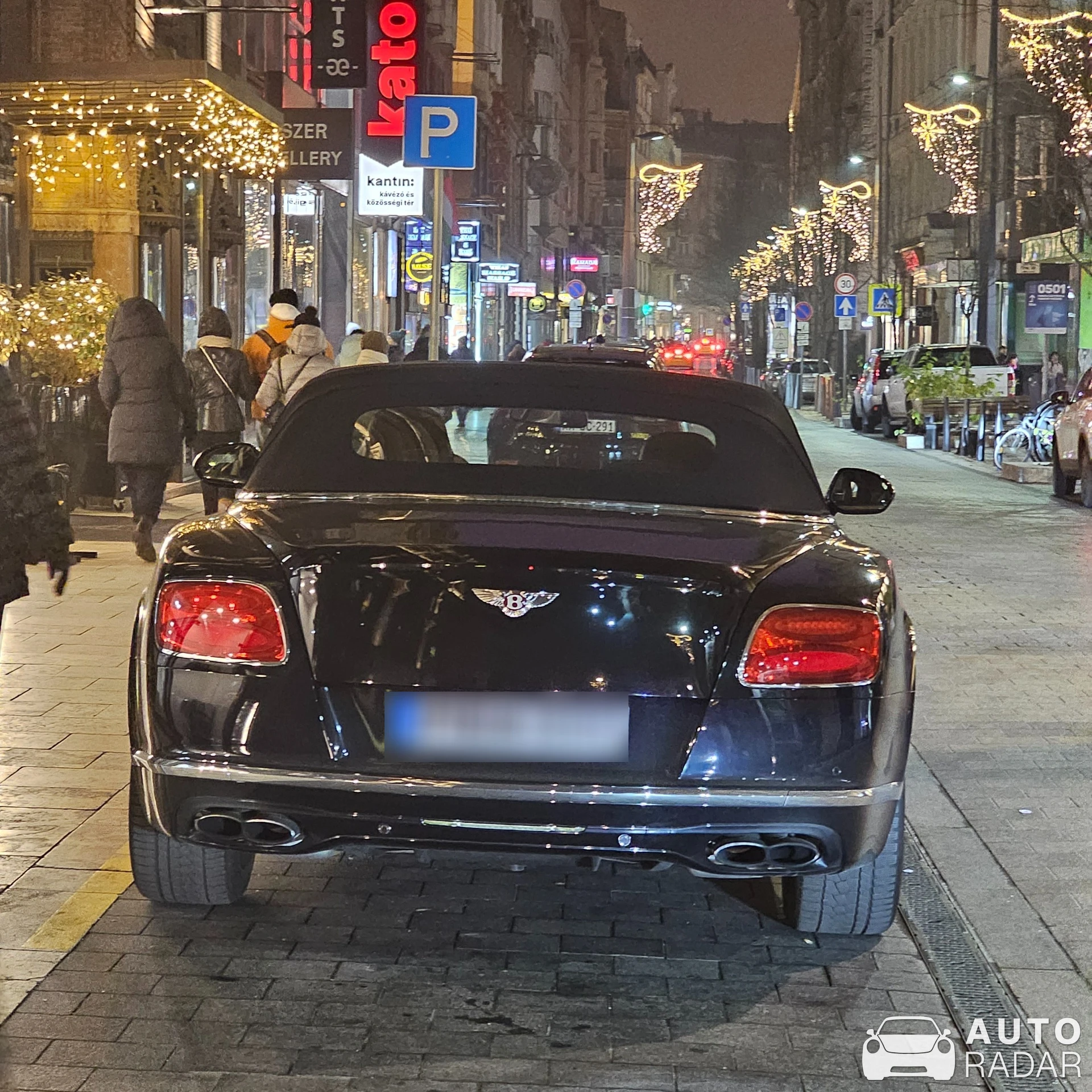 Bentley Continental GTC spotted in Budapest, Hungary