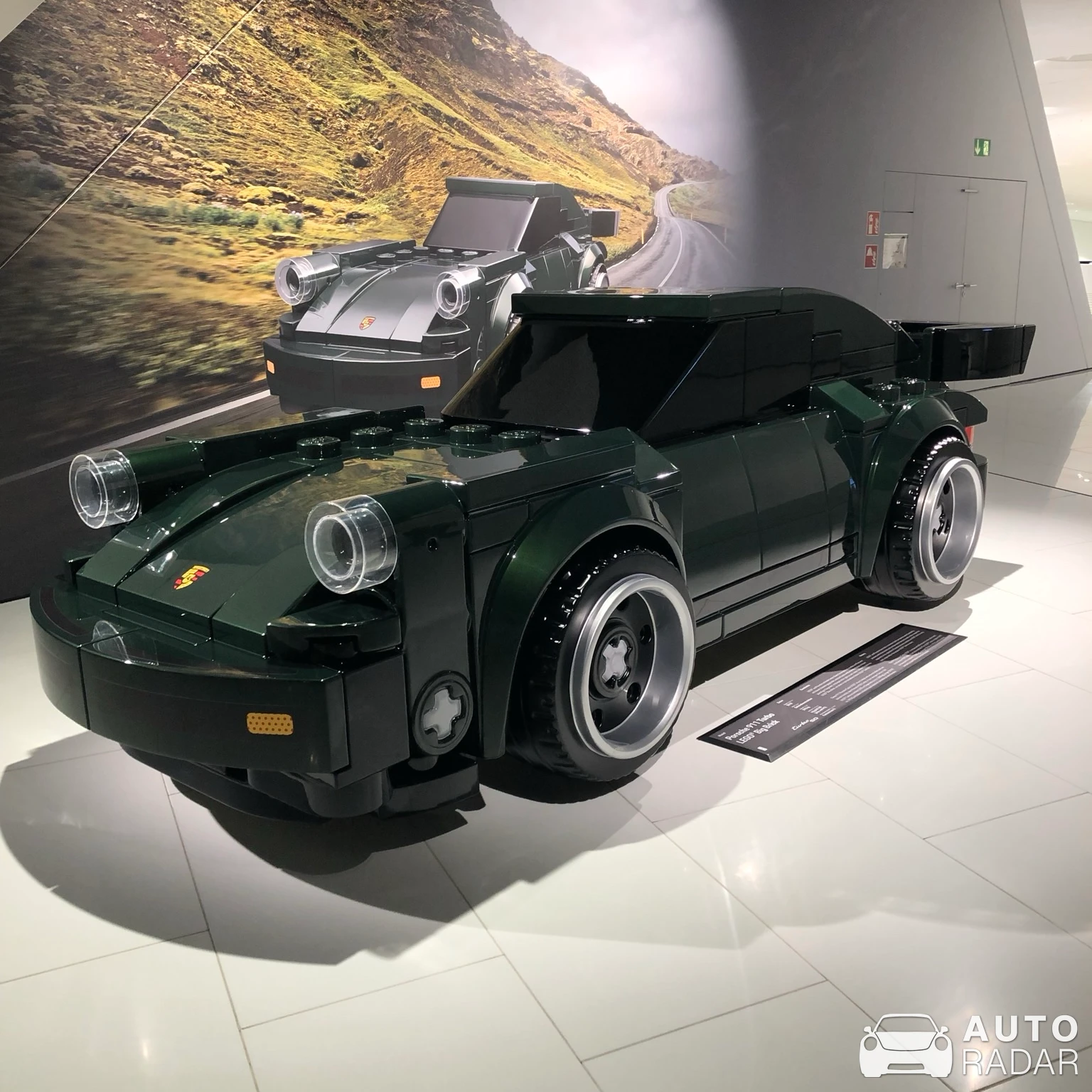Porsche 930 Turbo Lego Big Brick spotted in Stuttgart, Deutschland