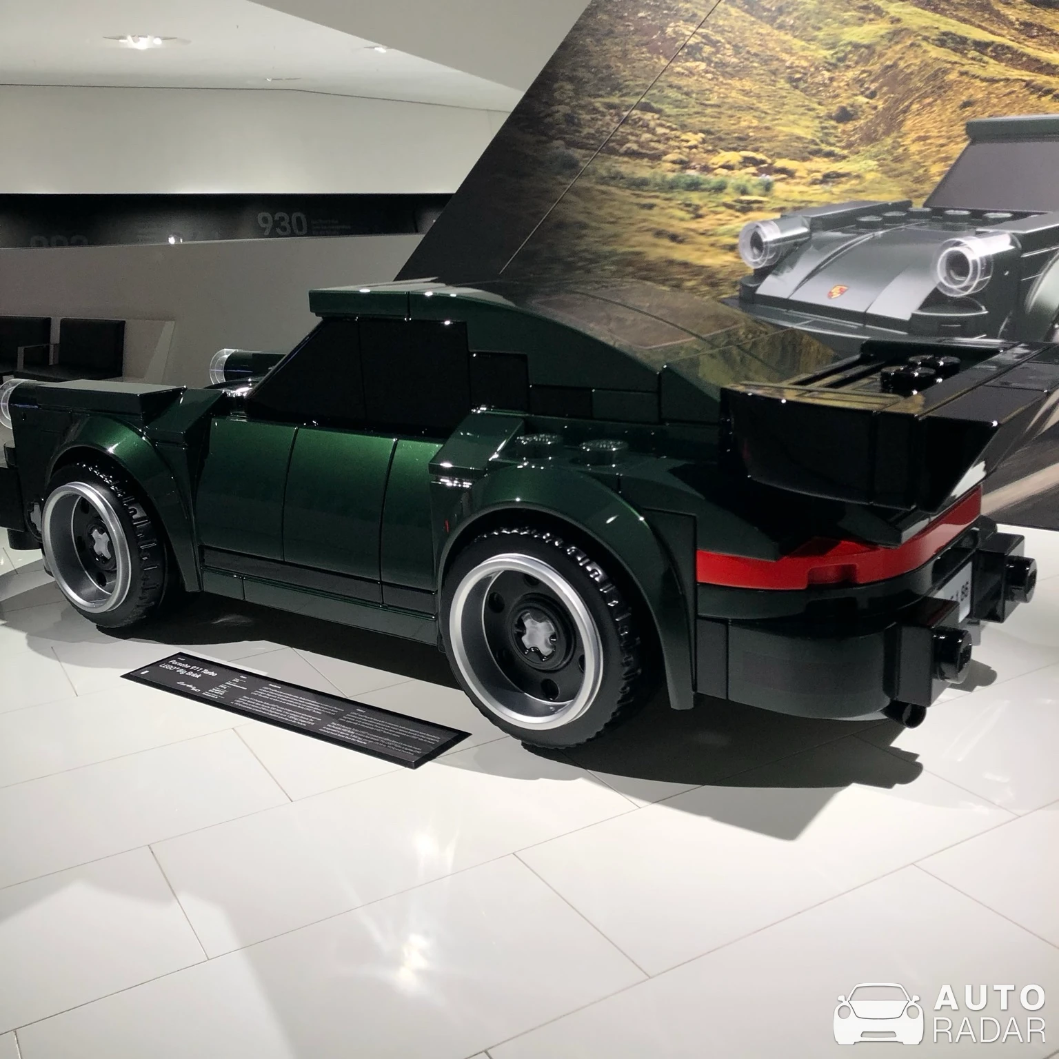 Porsche 930 Turbo Lego Big Brick spotted in Stuttgart