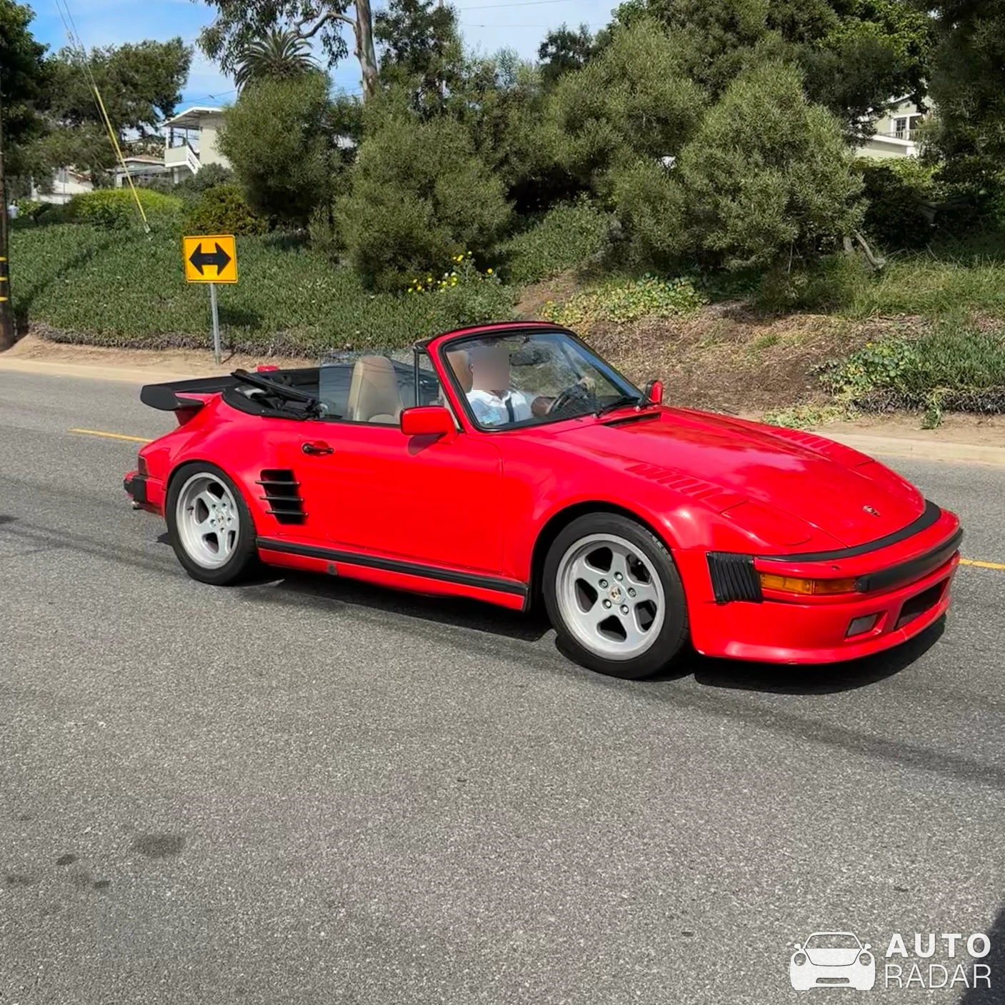 Porsche 930 Turbo Flachbau Cabriolet spotted in Hermosa Beach