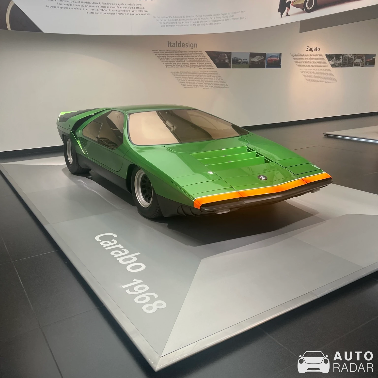 Alfa Romeo Carabo spotted in Rho
