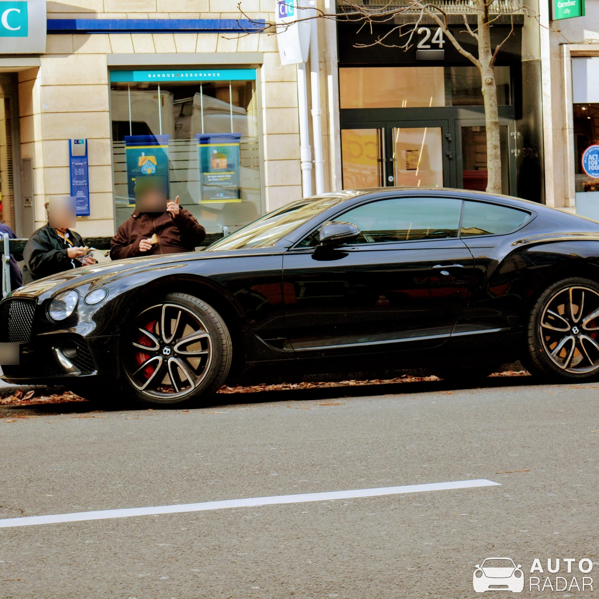Bentley Continental GT spotted in Paris, France