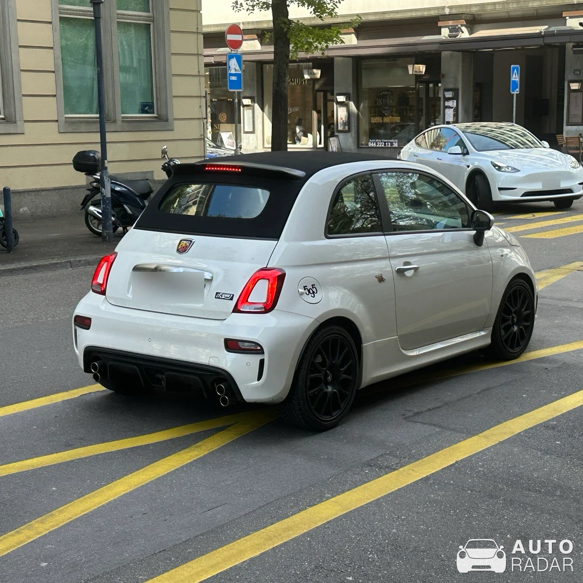 Abarth 595C Pista spotted in Zürich