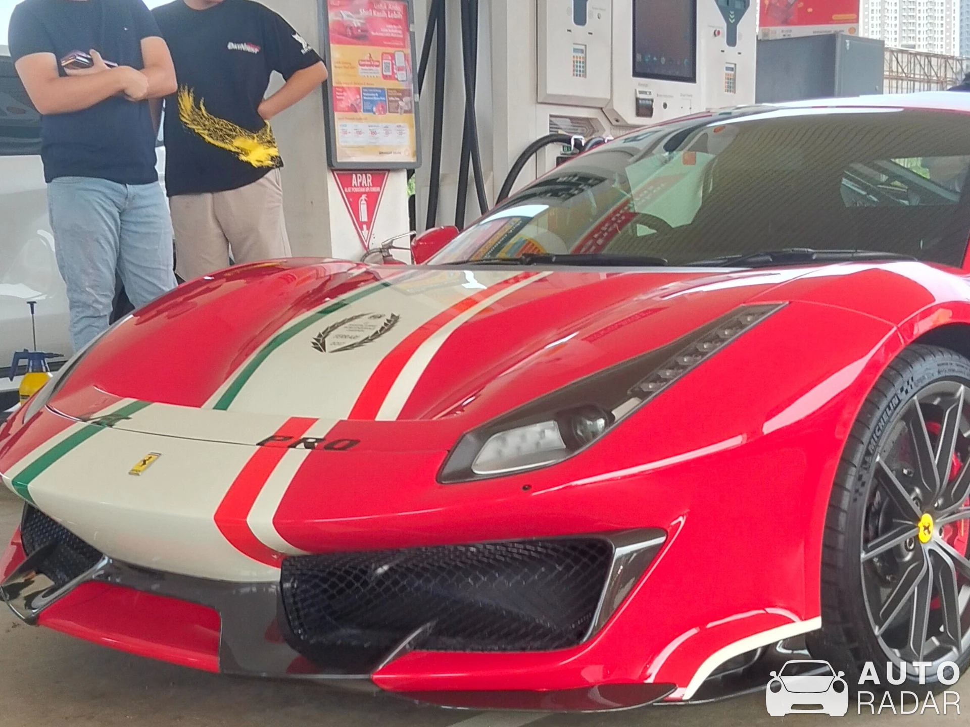 Ferrari 488 Pista Piloti spotted in Tangerang Regency, Indonesia