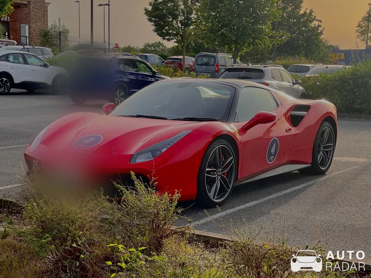 Ferrari 488 GTB spotted in Reims