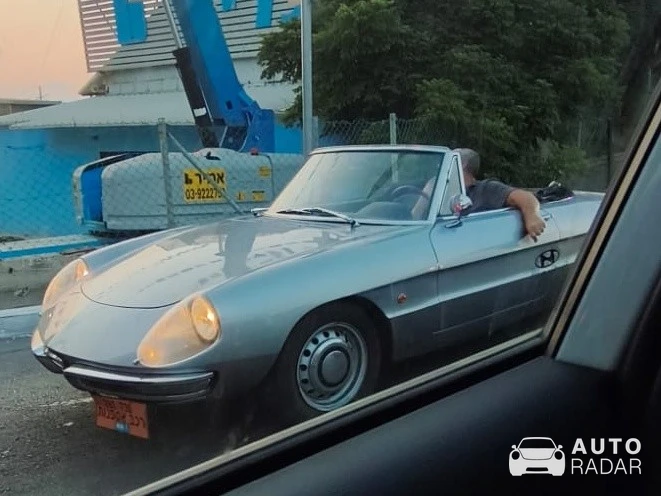 Alfa Romeo Spider Series 2 Coda Tronca spotted in Petah Tikva