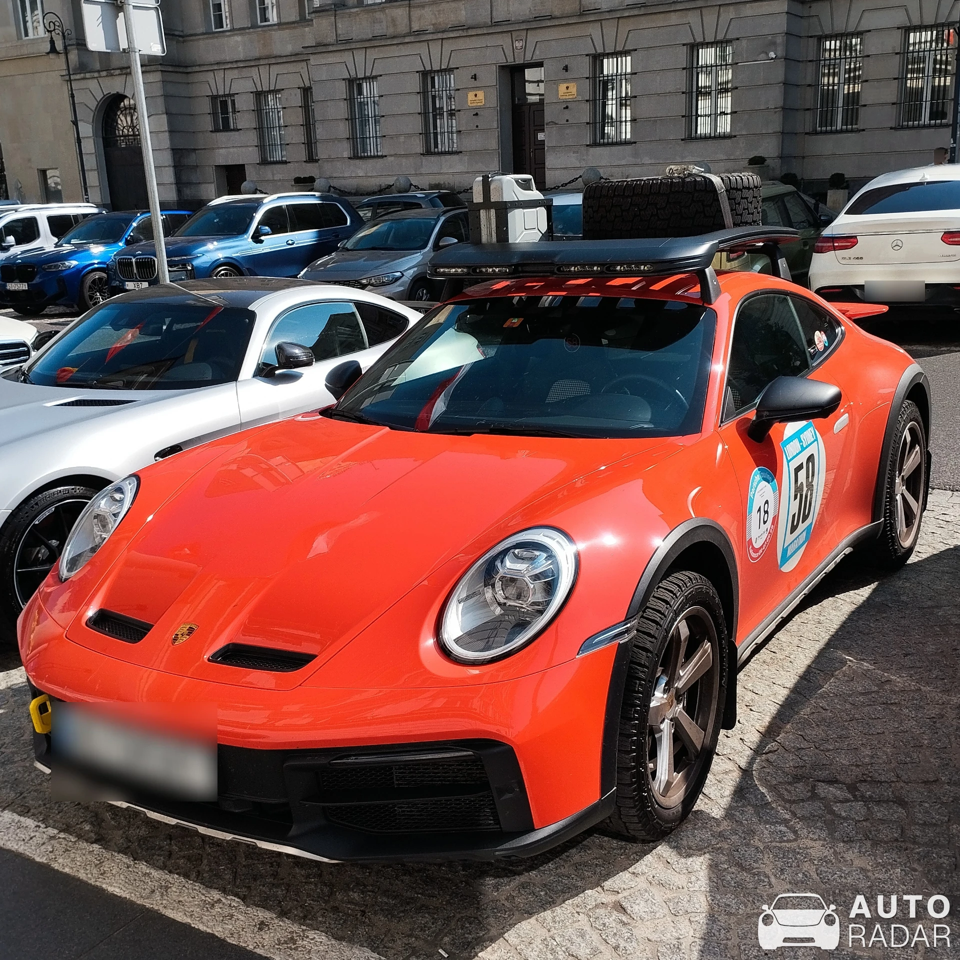 Porsche 992 Dakar RED58 Special spotted in Warszawa
