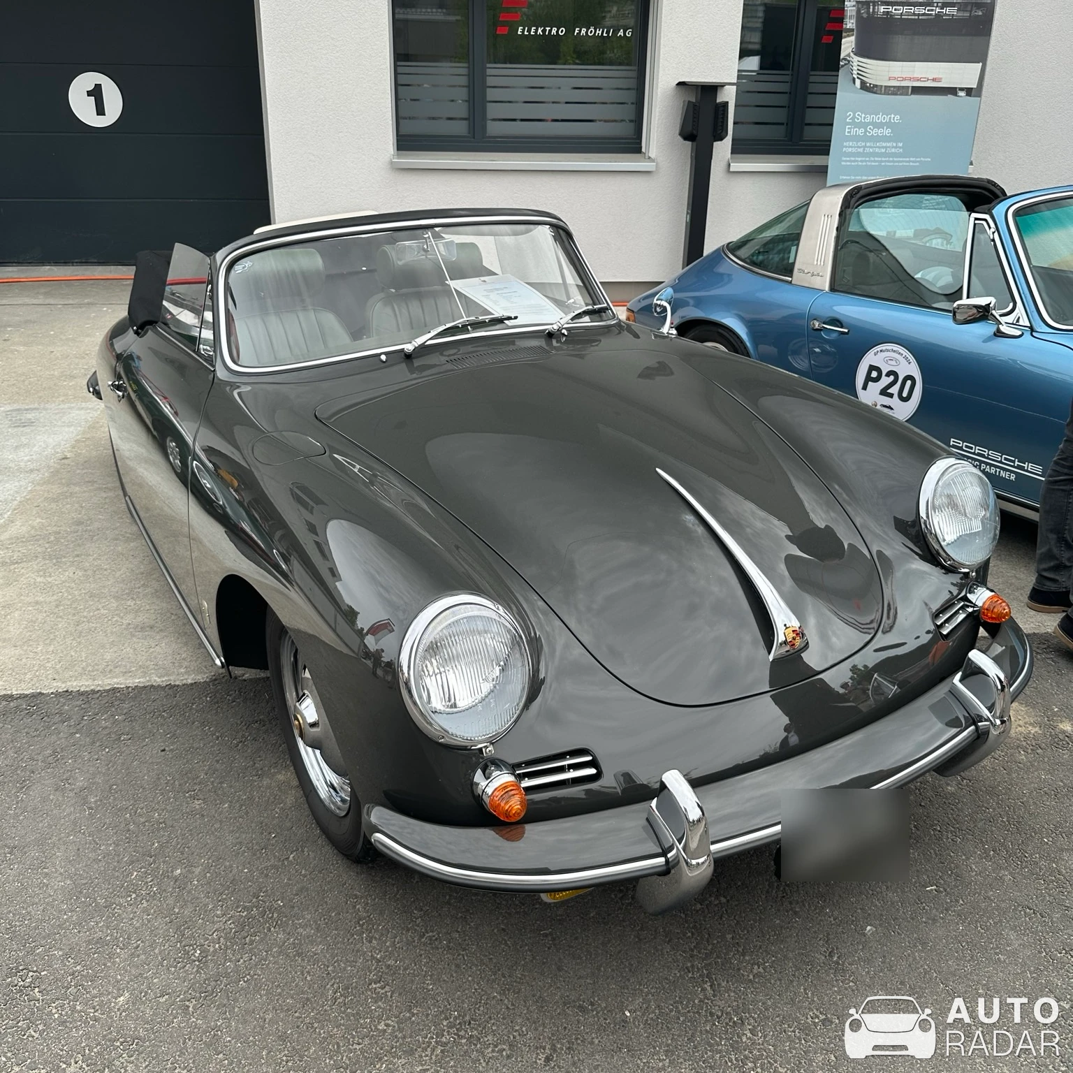 Porsche 356 1600 Super 90 spotted in Rudolfstetten-Friedlisberg